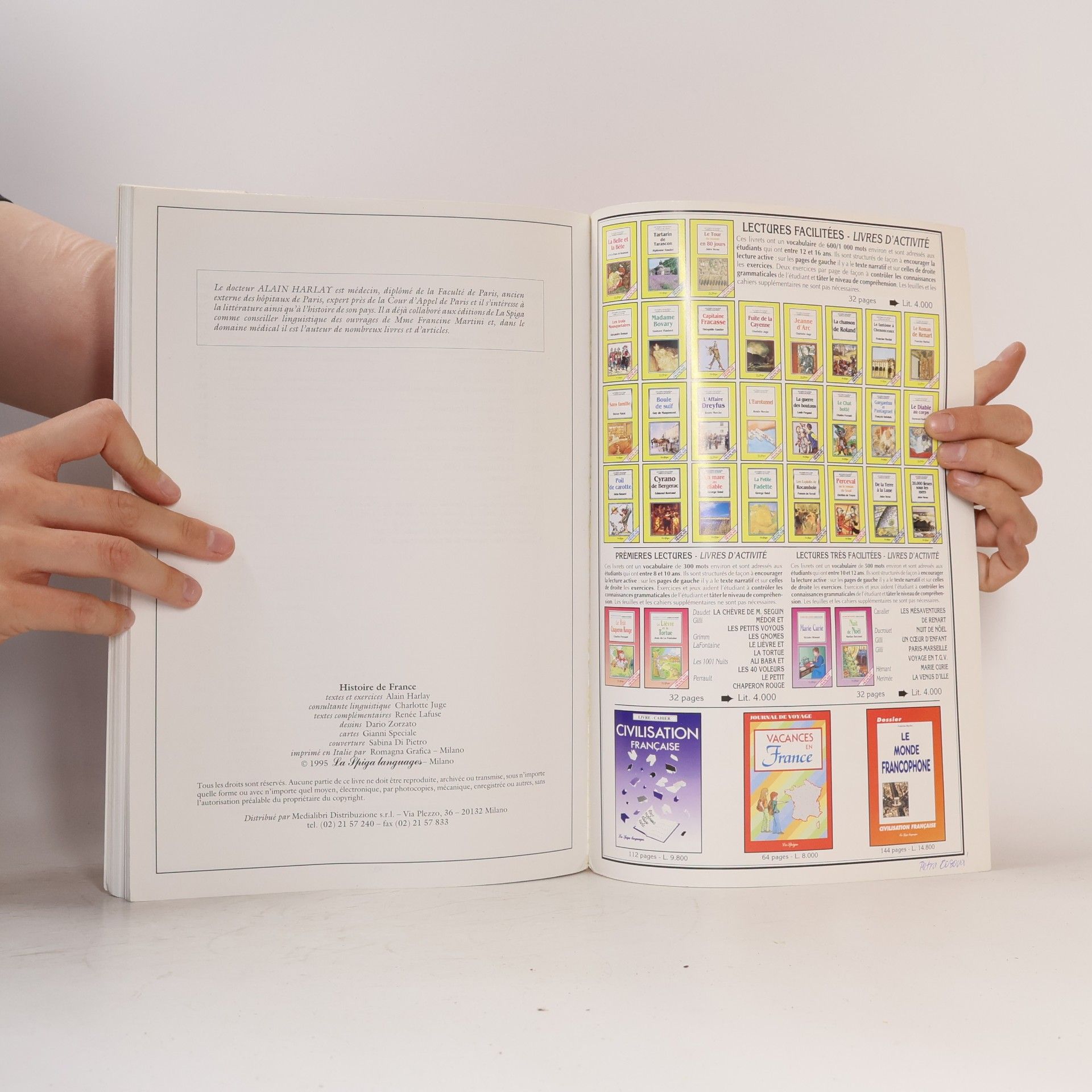 Alain Harlay La Spiga languages: Histoire de France (Cahier)