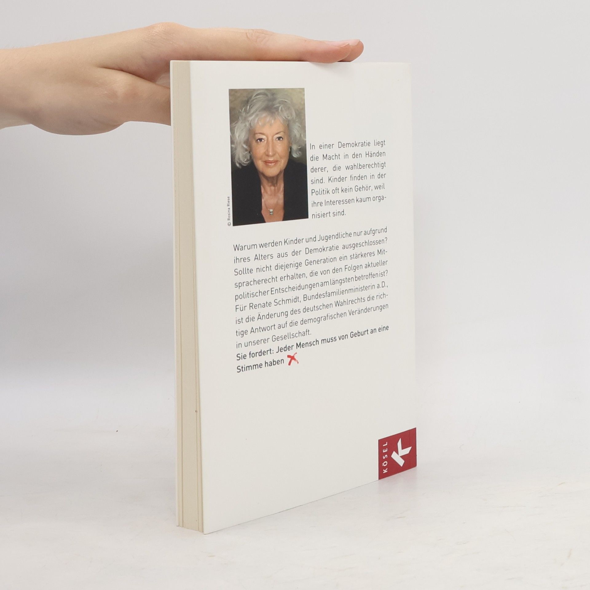 Renate Schmidt Lasst unsere Kinder wählen!