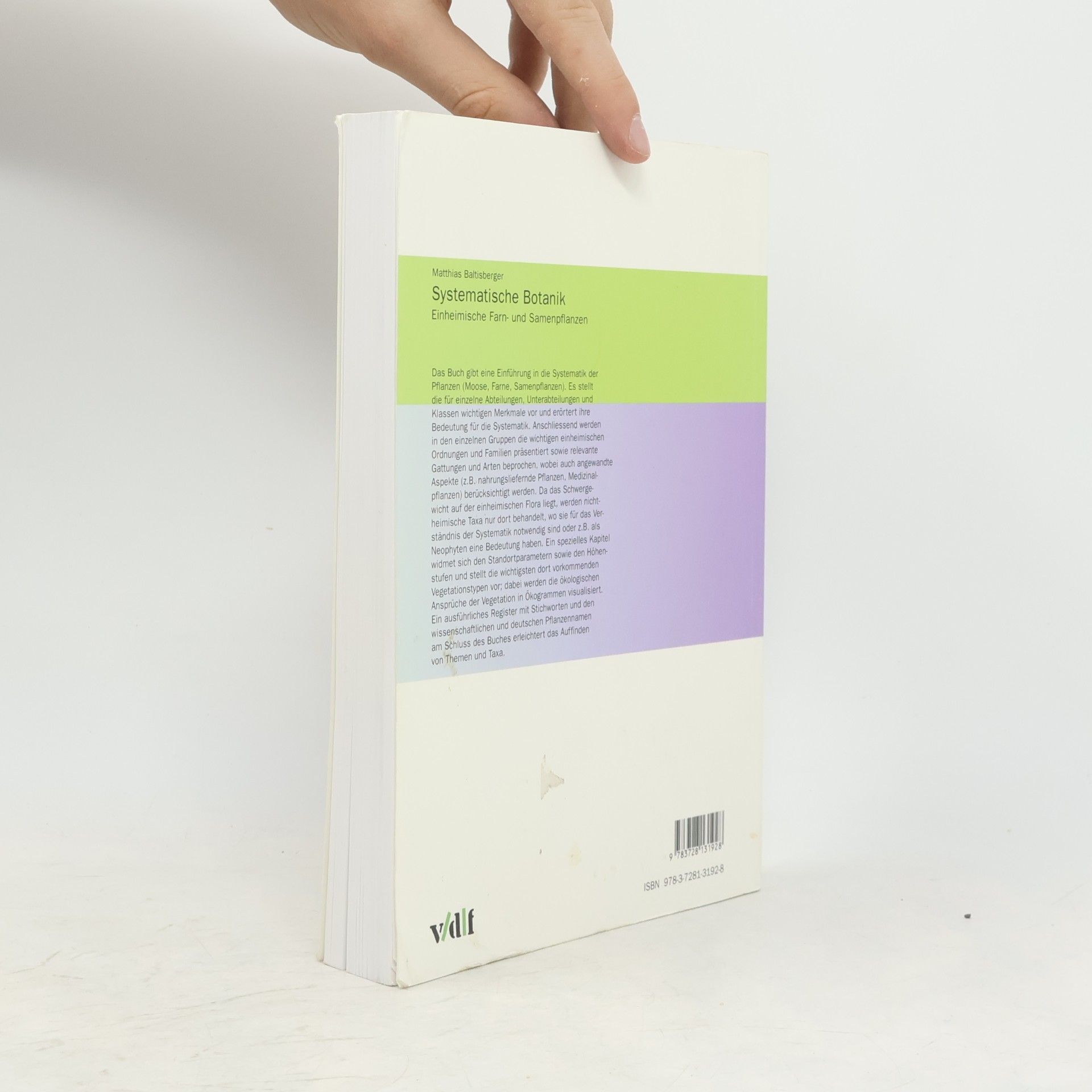 Matthias Baltisberger Systematische Botanik