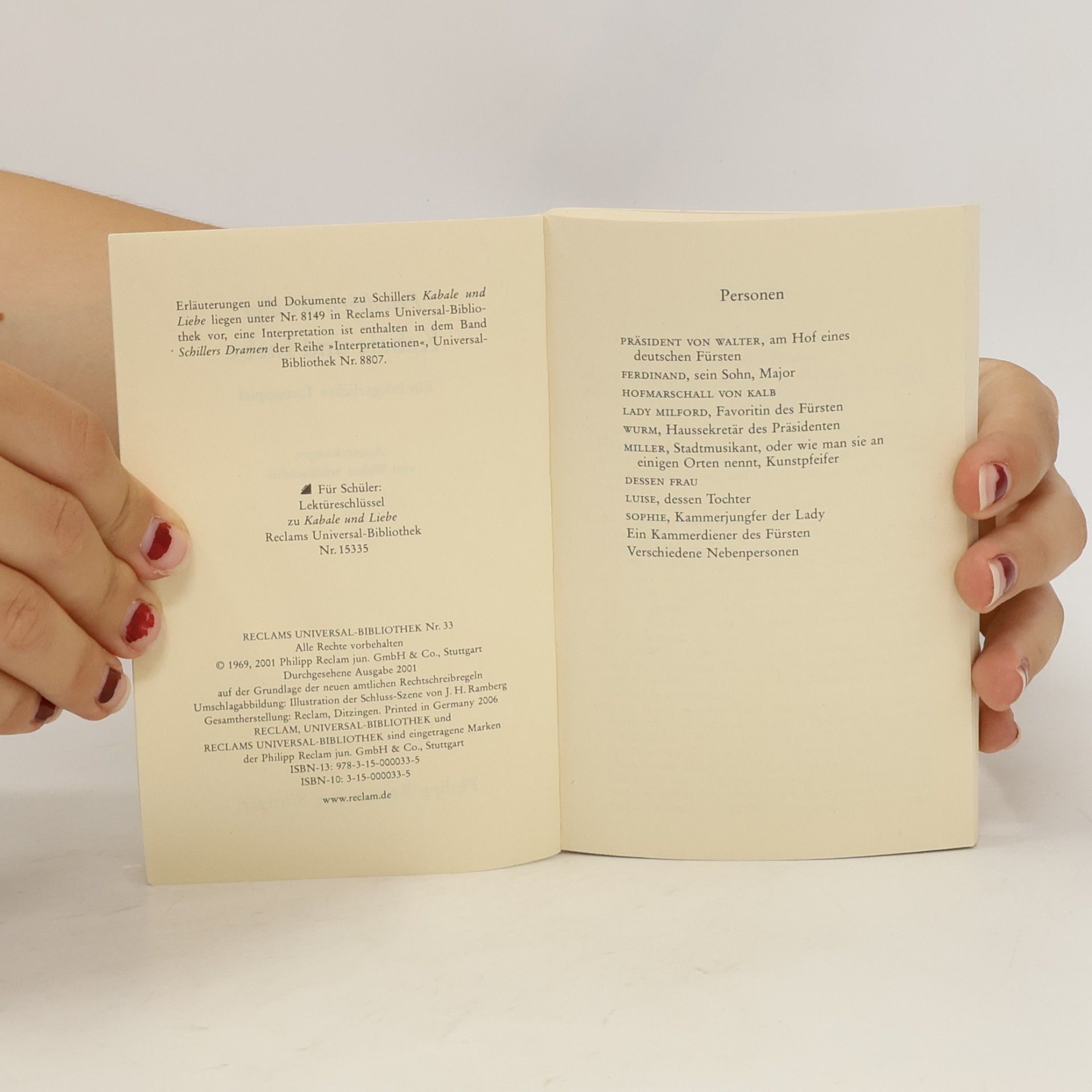 Friedrich Schiller Kabale und Liebe