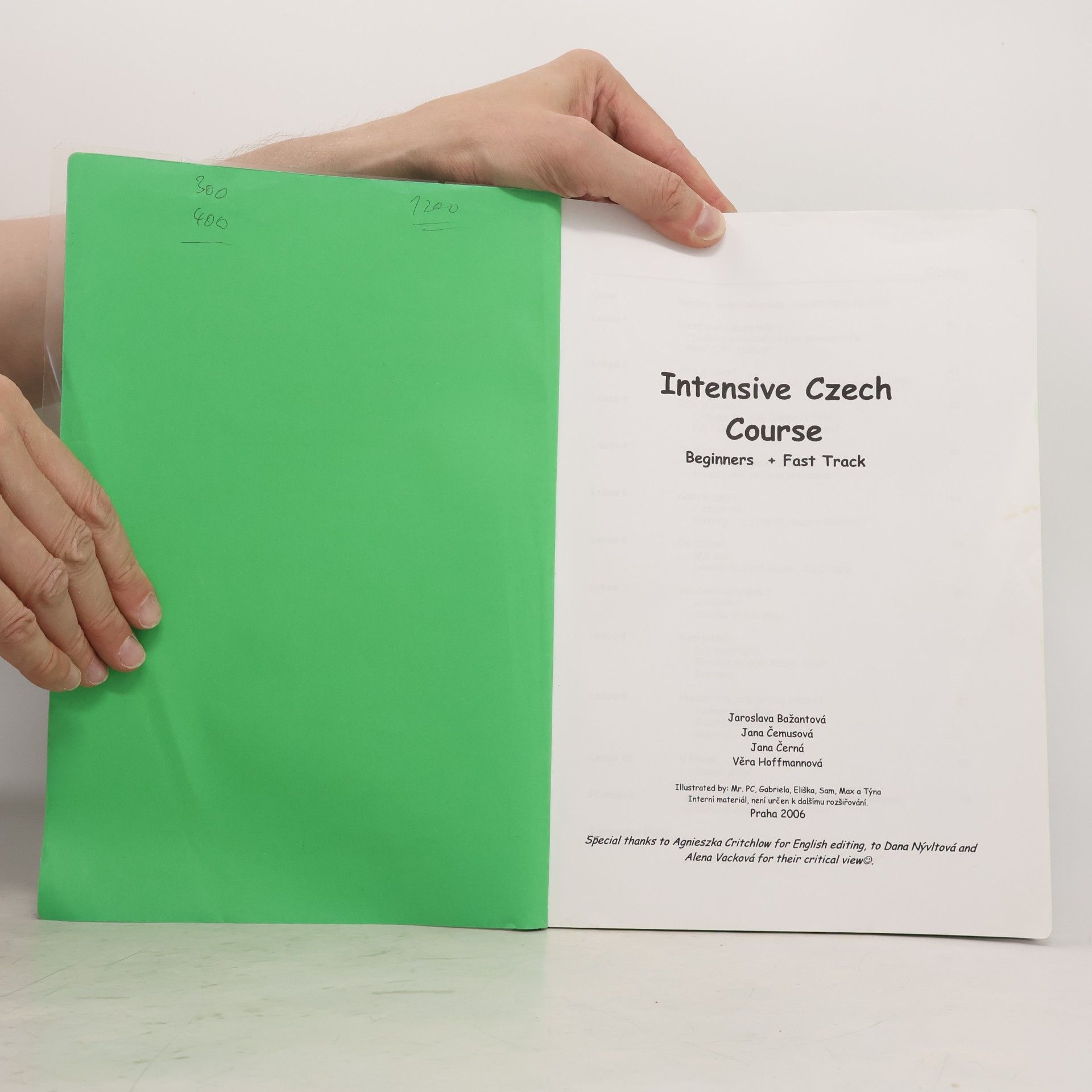 Jaroslava Bažantová Intensive Czech Course