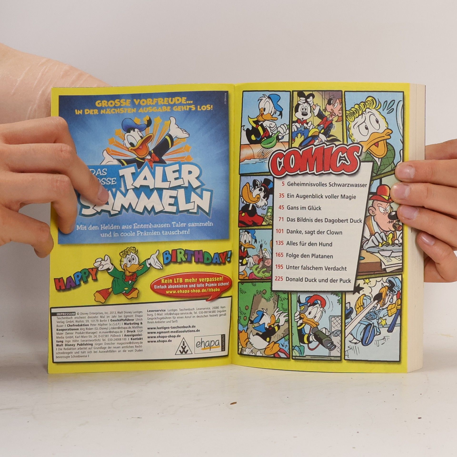 Walt Disney Lustiges Taschenbuch 437. Gans im Glück