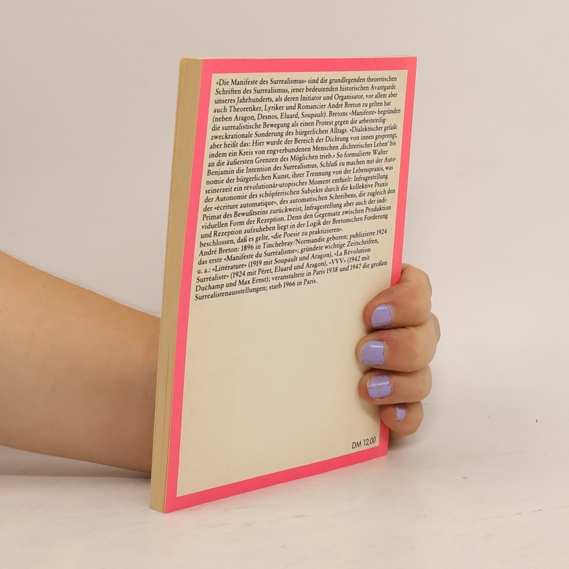 André Breton Die Manifeste des Surrealismus