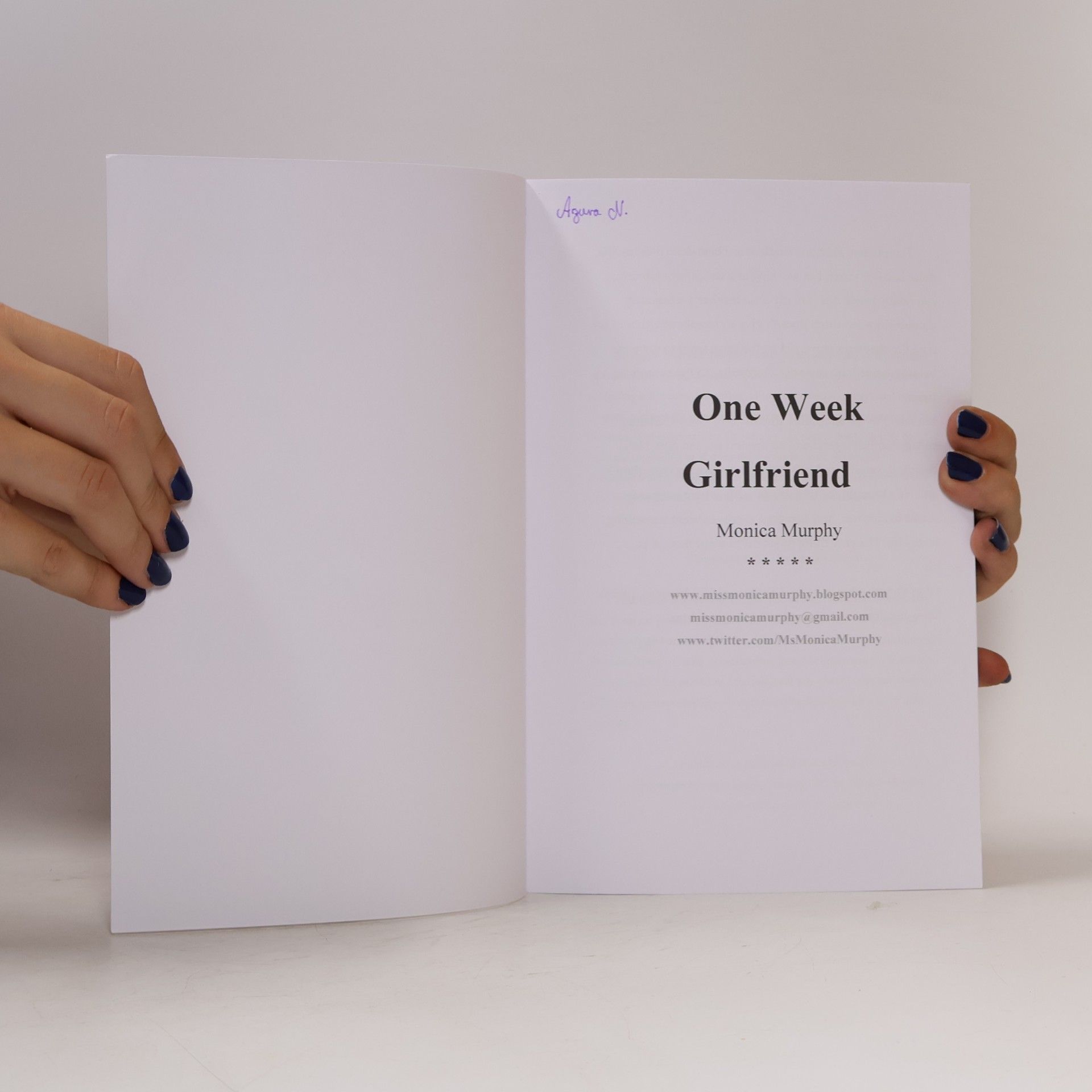 Monica Murphy One Week Girlfriend