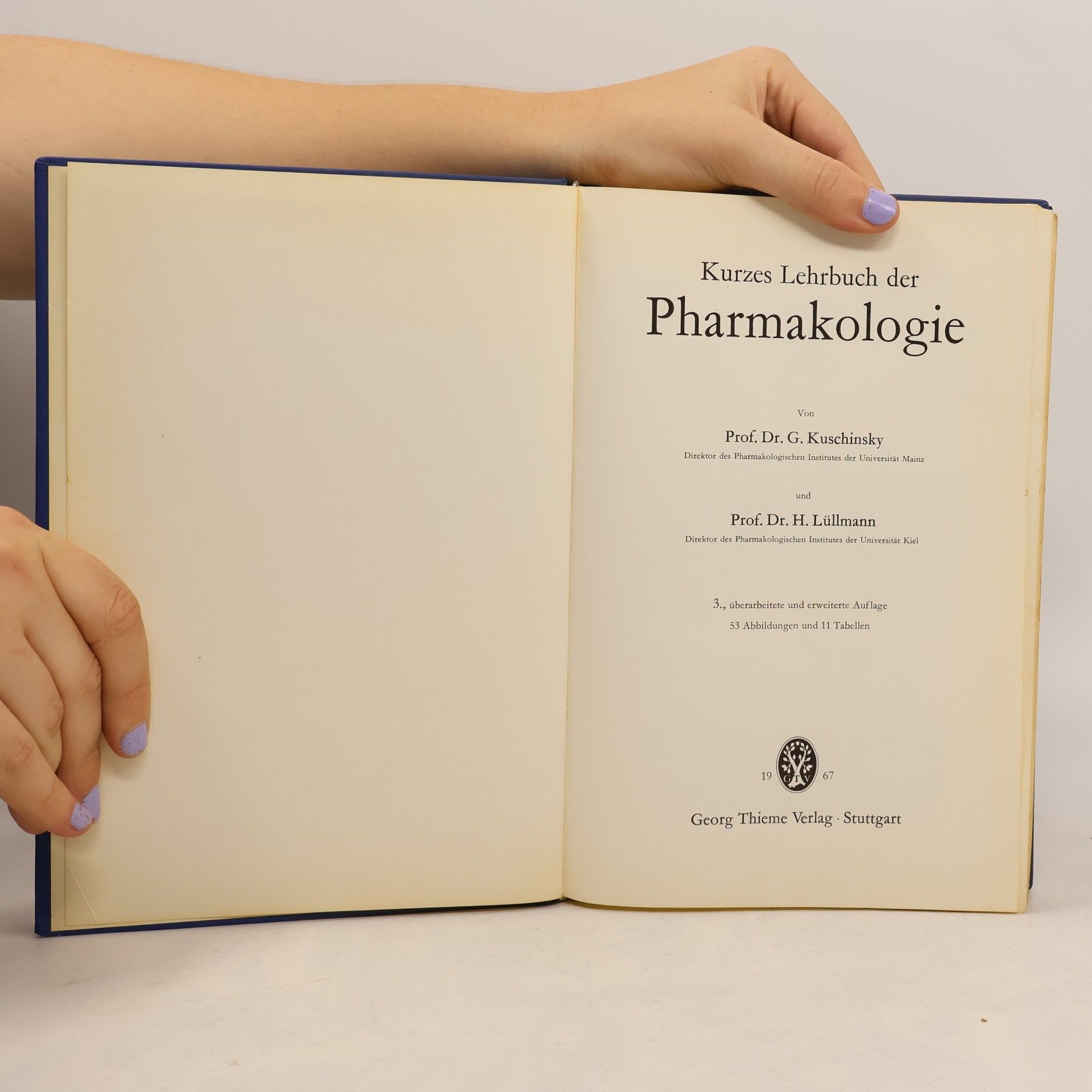 H. Lüllmann  Kurzes Lehrbuch der Pharmakologie