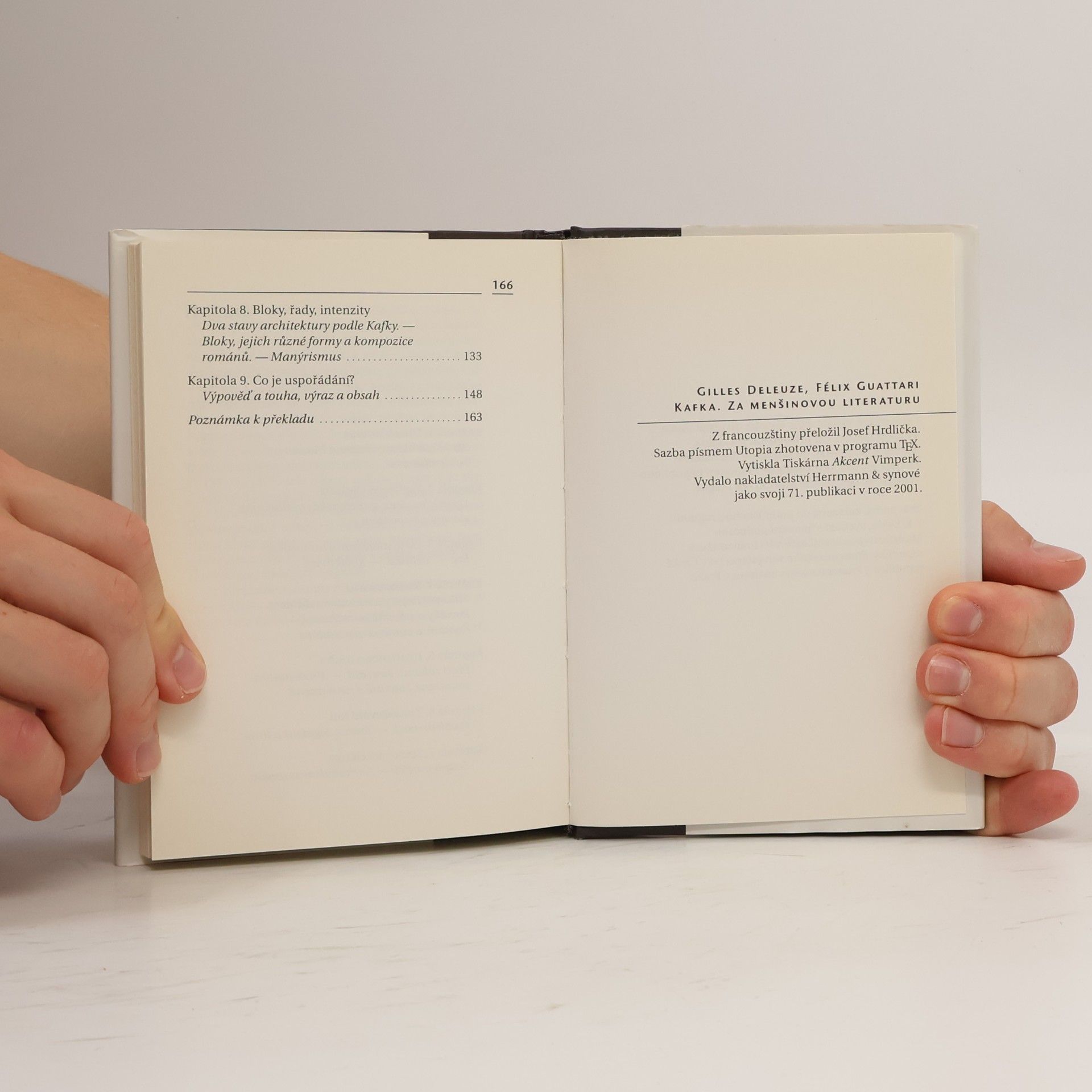 Gilles Deleuze Kafka. Za menšinovou literaturu