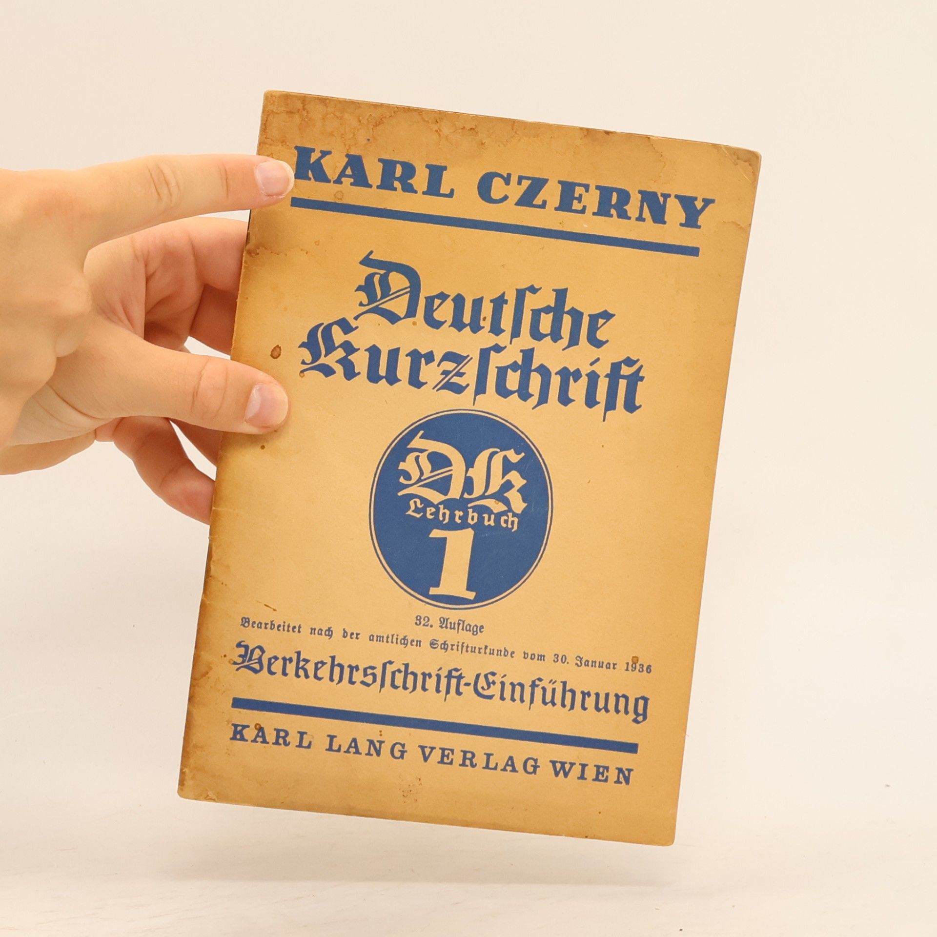 Carl Czerny Deutsche Kurzschrift 1