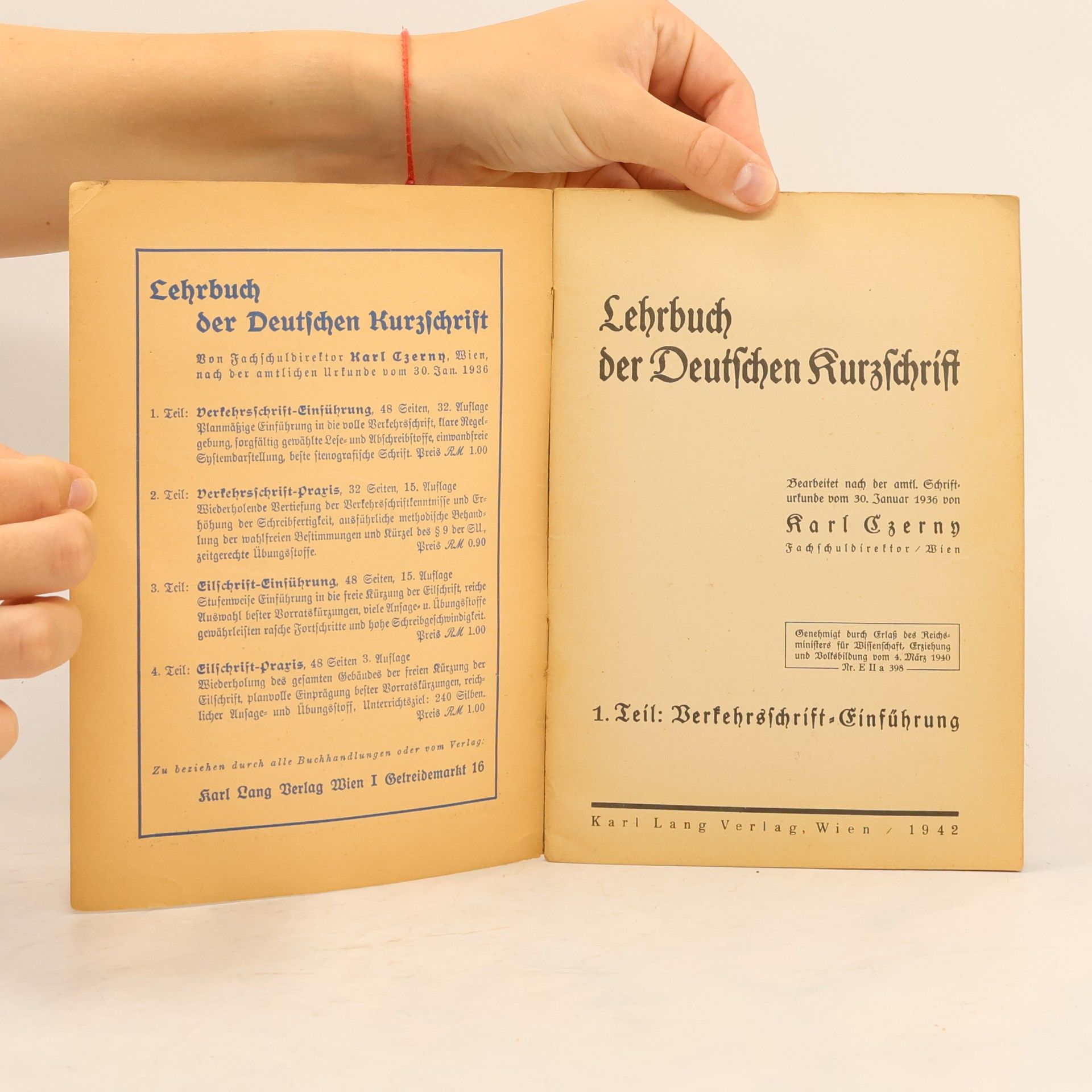 Carl Czerny Deutsche Kurzschrift 1