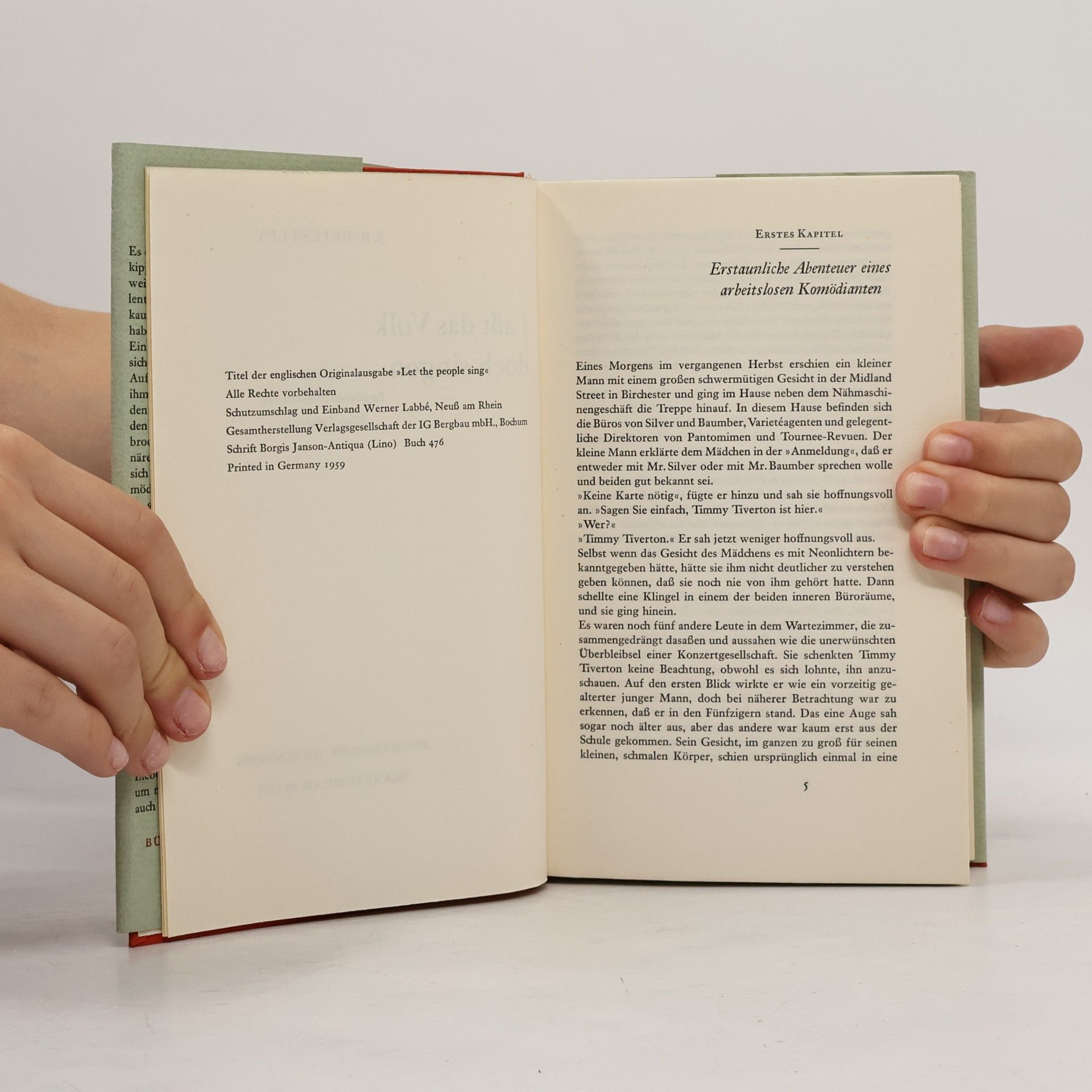 J. B. Priestley Laßt das Volk doch singen