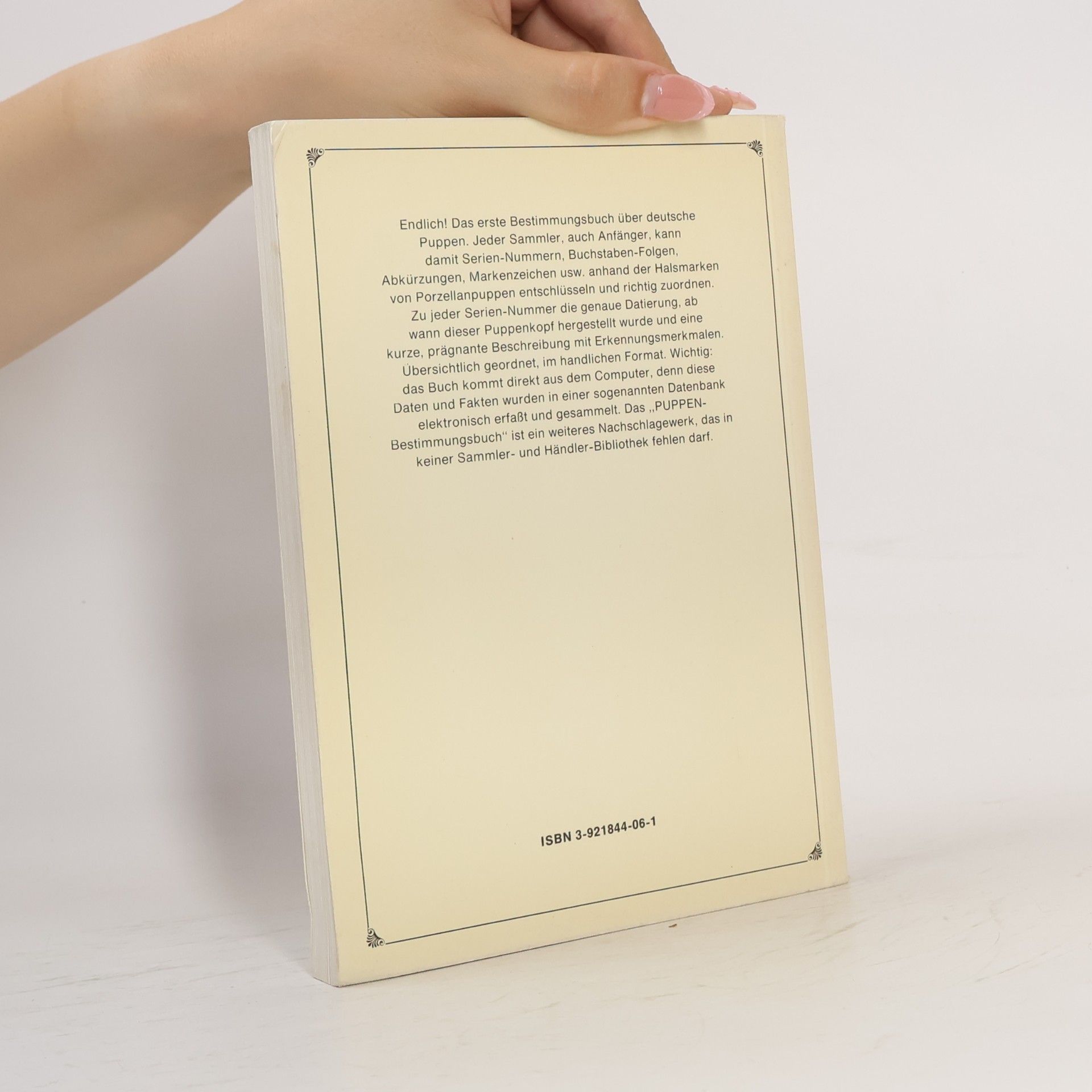 Jürgen Cieslik Cieslik's Puppen-Bestimmungsbuch