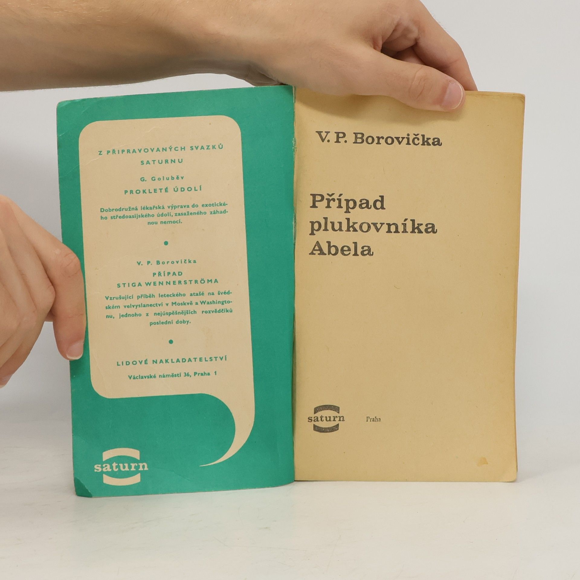 Václav Pavel Borovička Případ plukovníka Abela