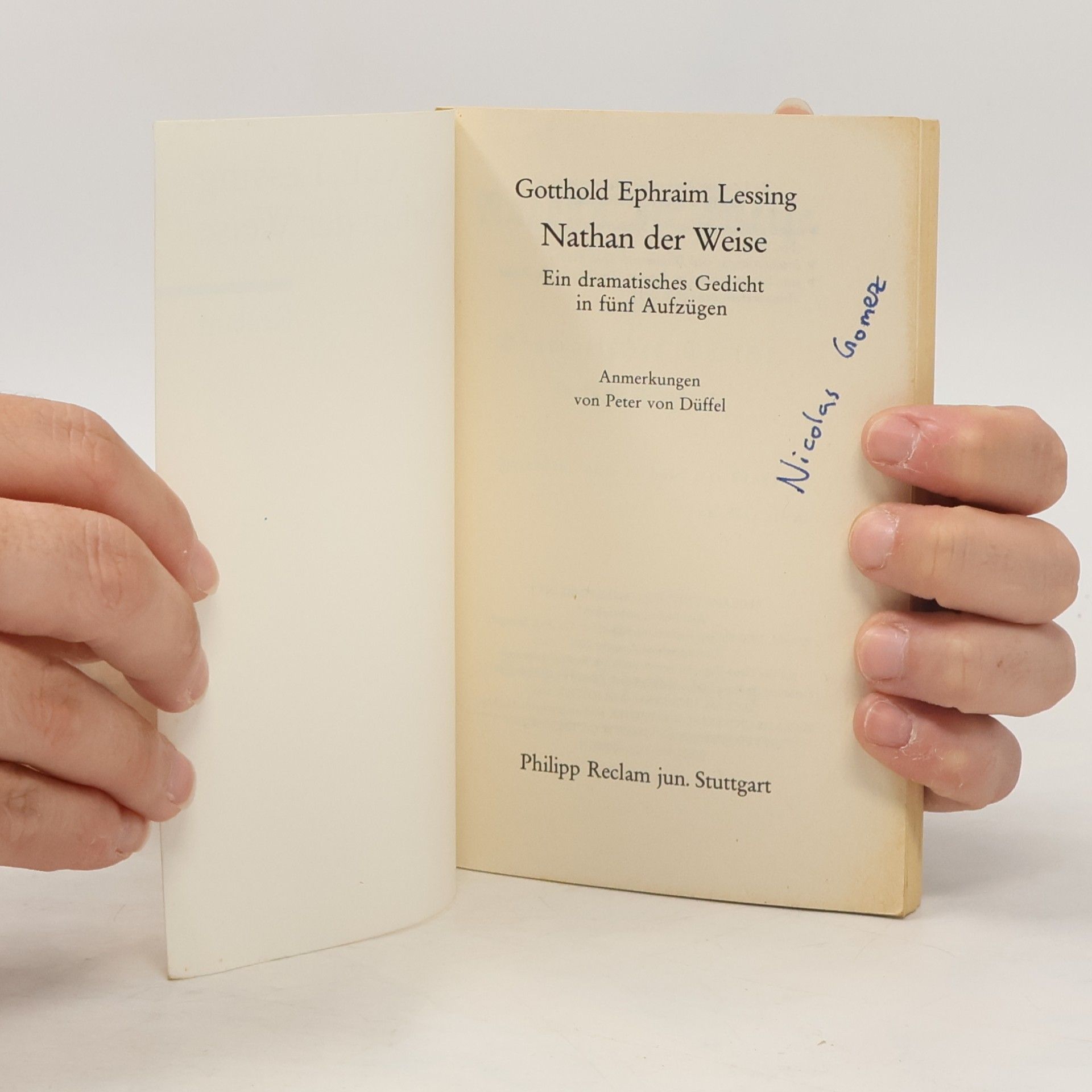 Gotthold Ephraim Lessing Nathan der Weise
