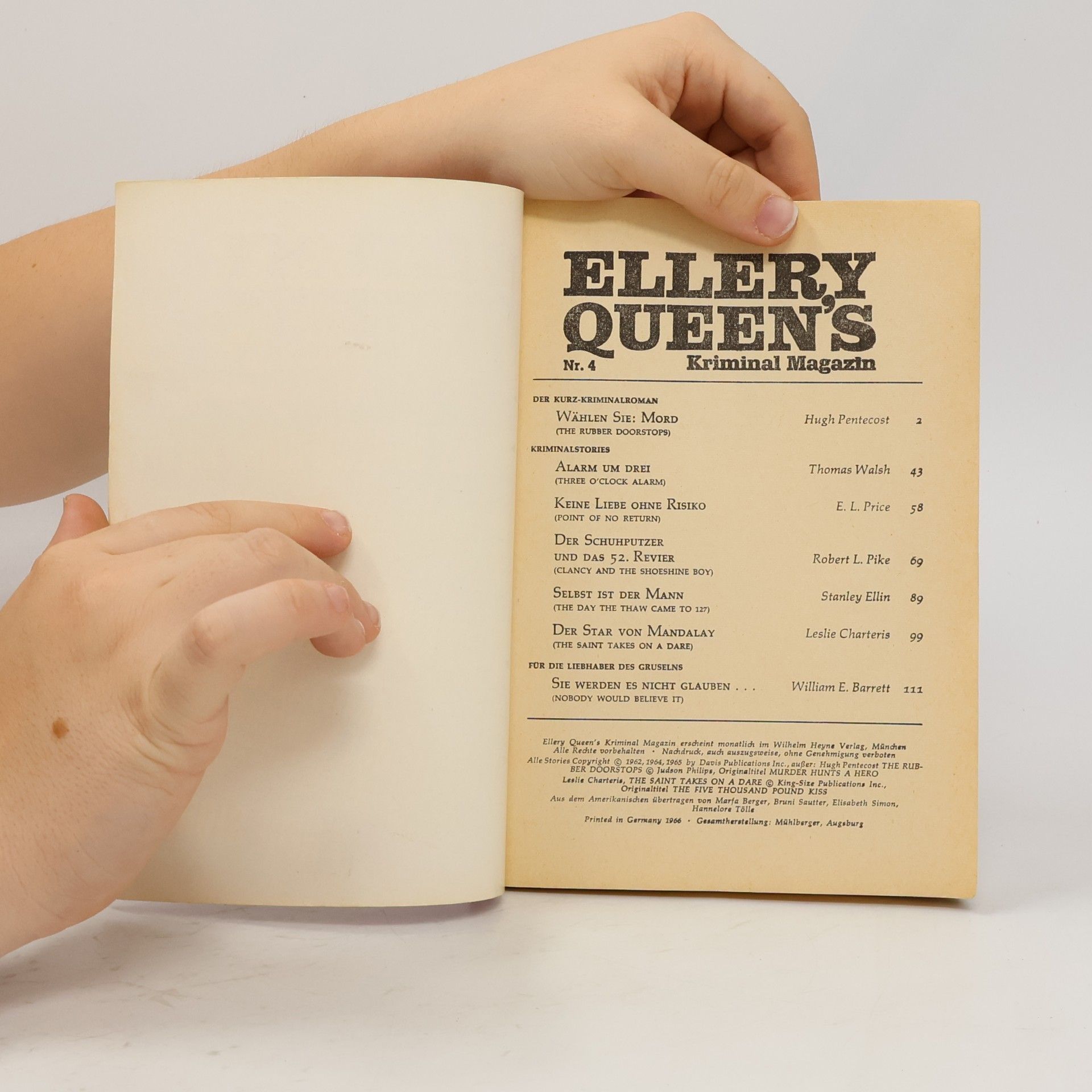 Autorenkollektiv Ellery Queen's Kriminal Magazin 4