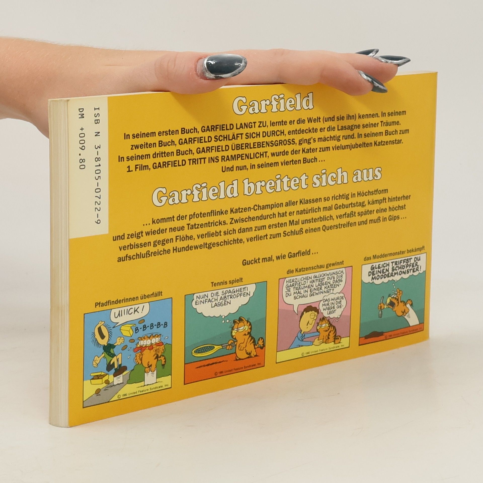 Jim Davis Garfield brietet sich aus