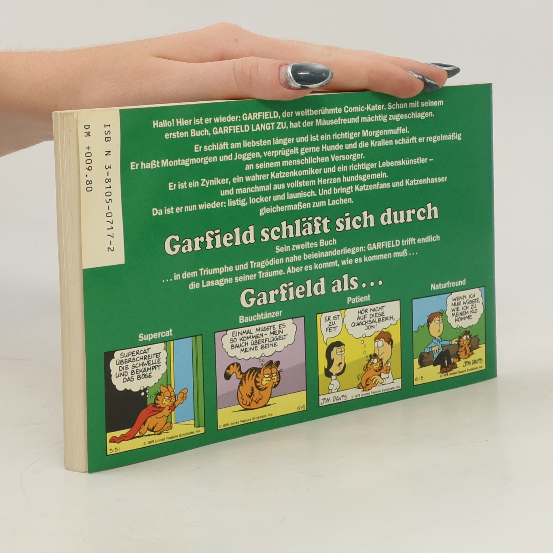 Jim Davis Garfield schläft sich durch