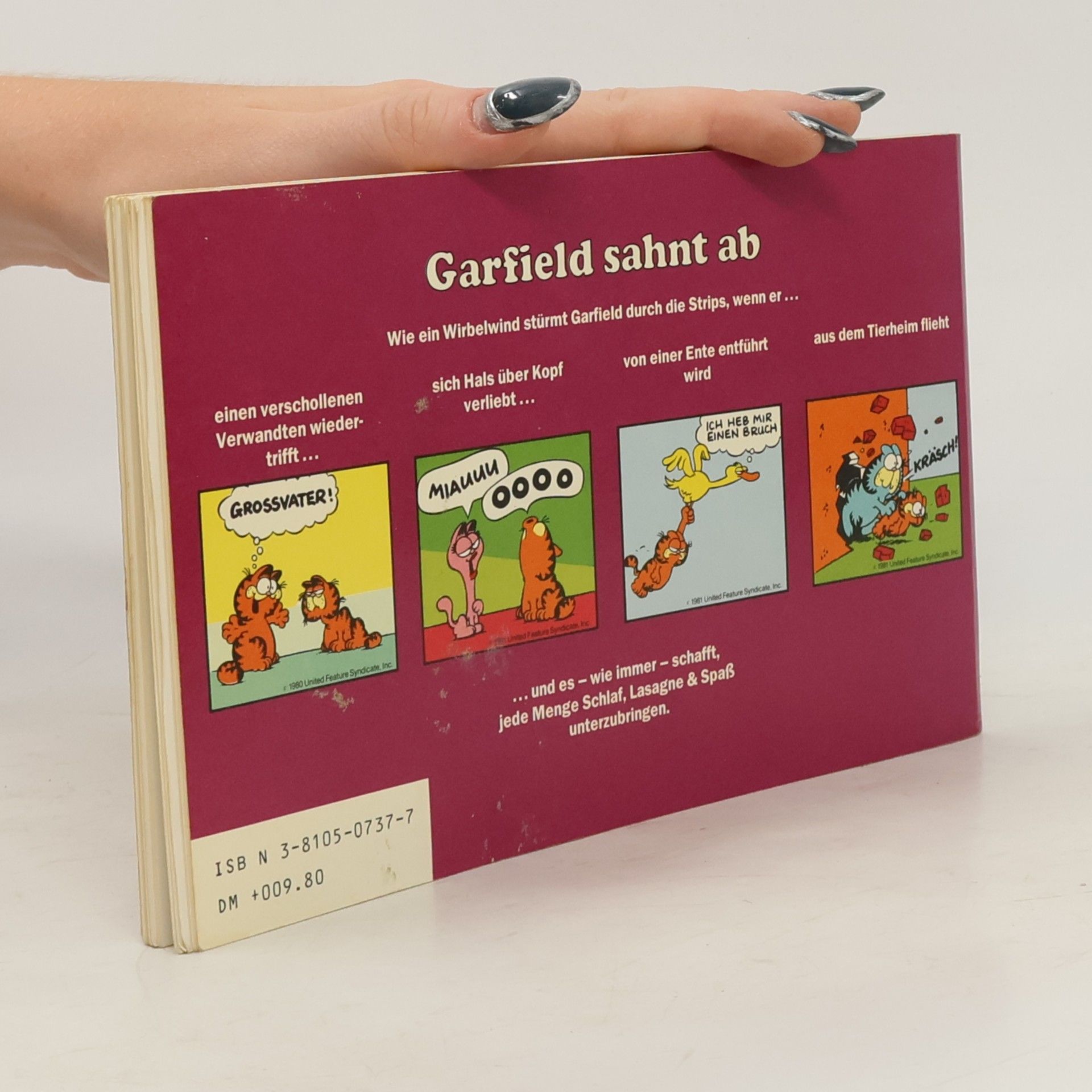Jim Davis Garfield sahnt ab