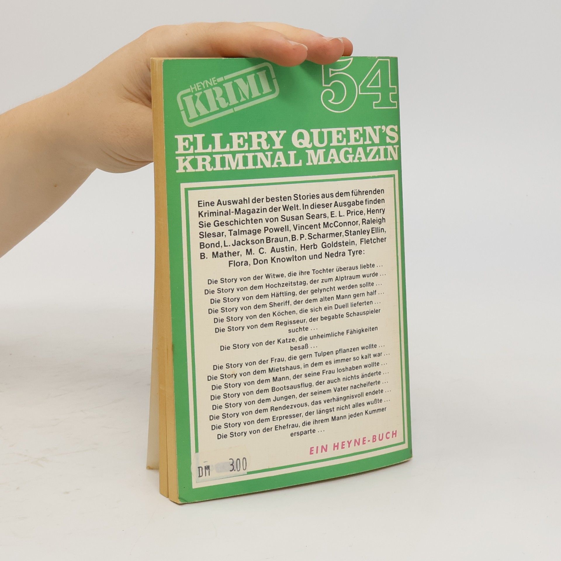 Ellery Queen Ellery Queen's Kriminal Magazin 54