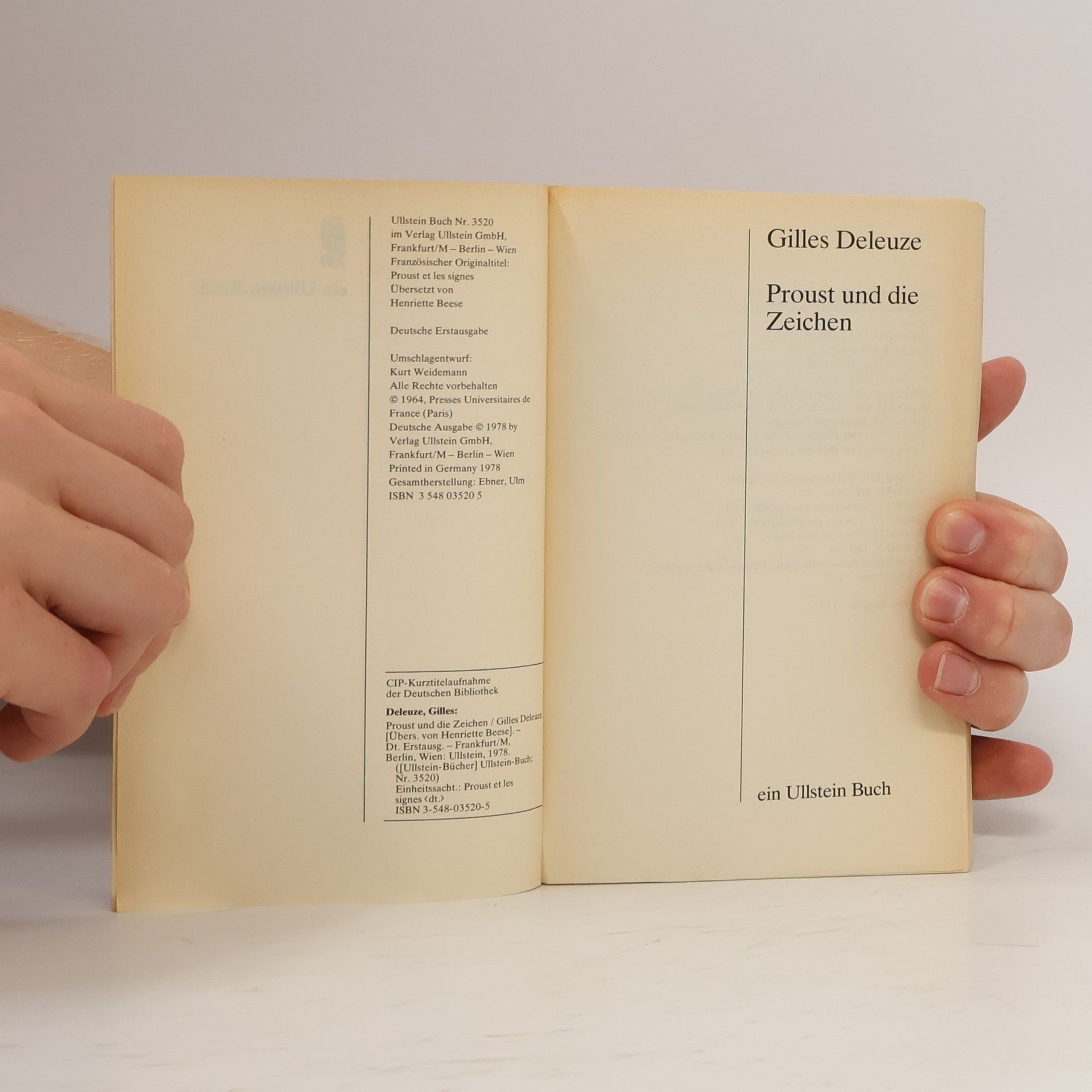 Gilles Deleuze Proust und die Zeichen