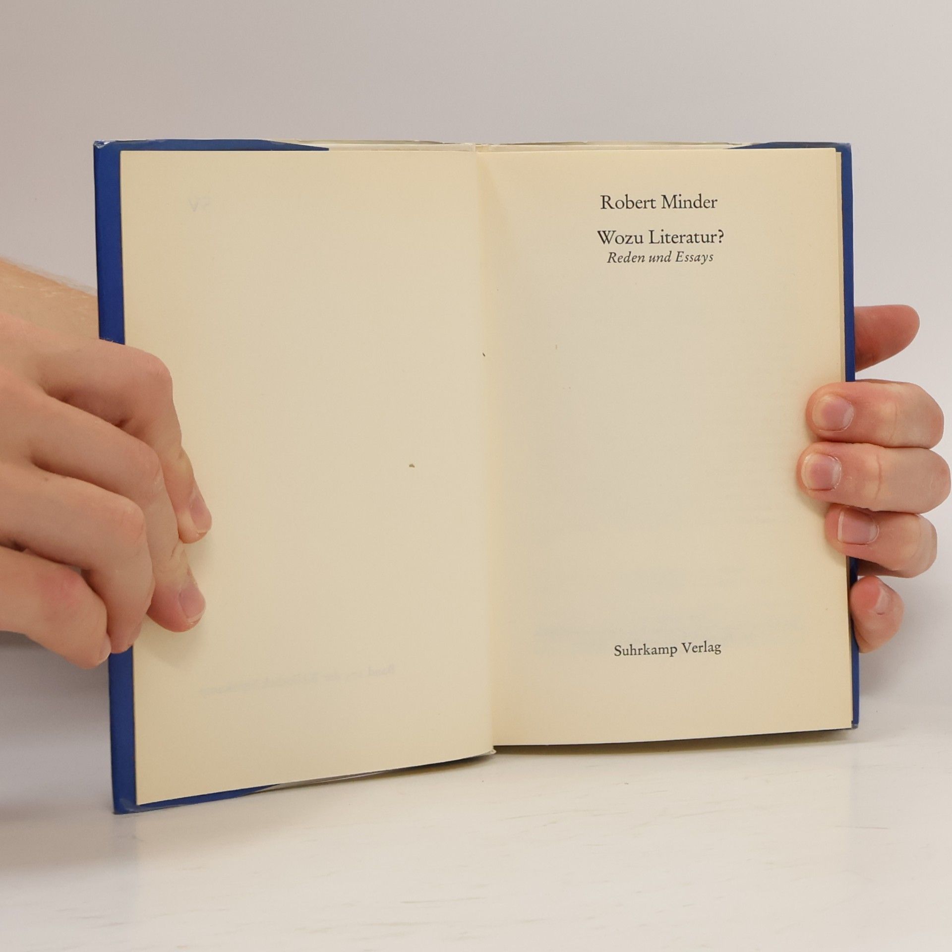 Robert Minder Wozu Literatur?