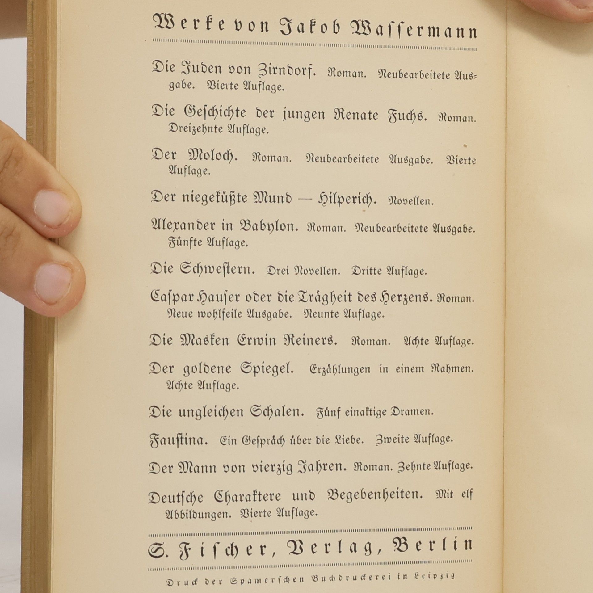 Jakob Wassermann Das Gänsemännchen