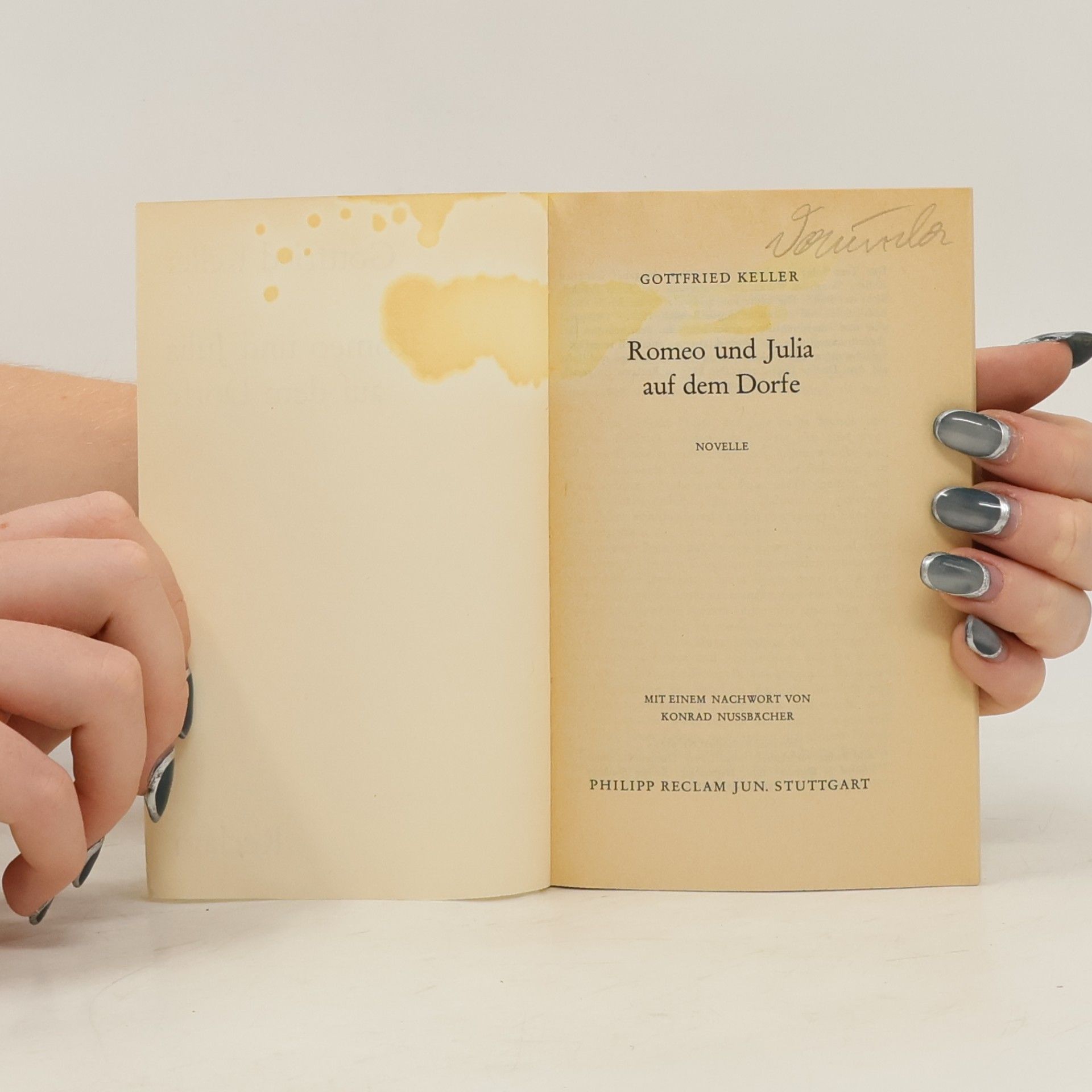 Gottfried Keller Romeo und Julia auf dem Dorfe