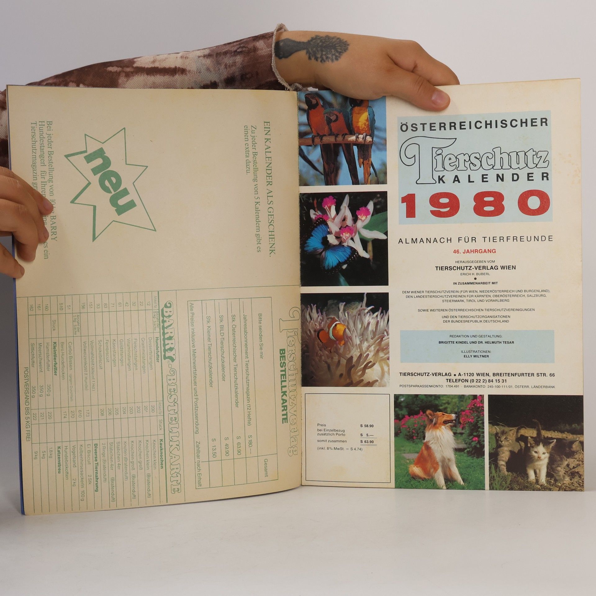 kolektiv Tierschutz Kalender 1980