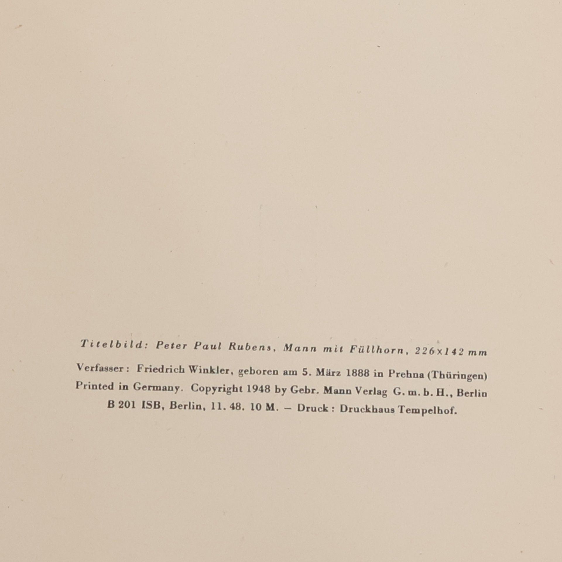 Friedrich Winkler Flämische Zeichnungen