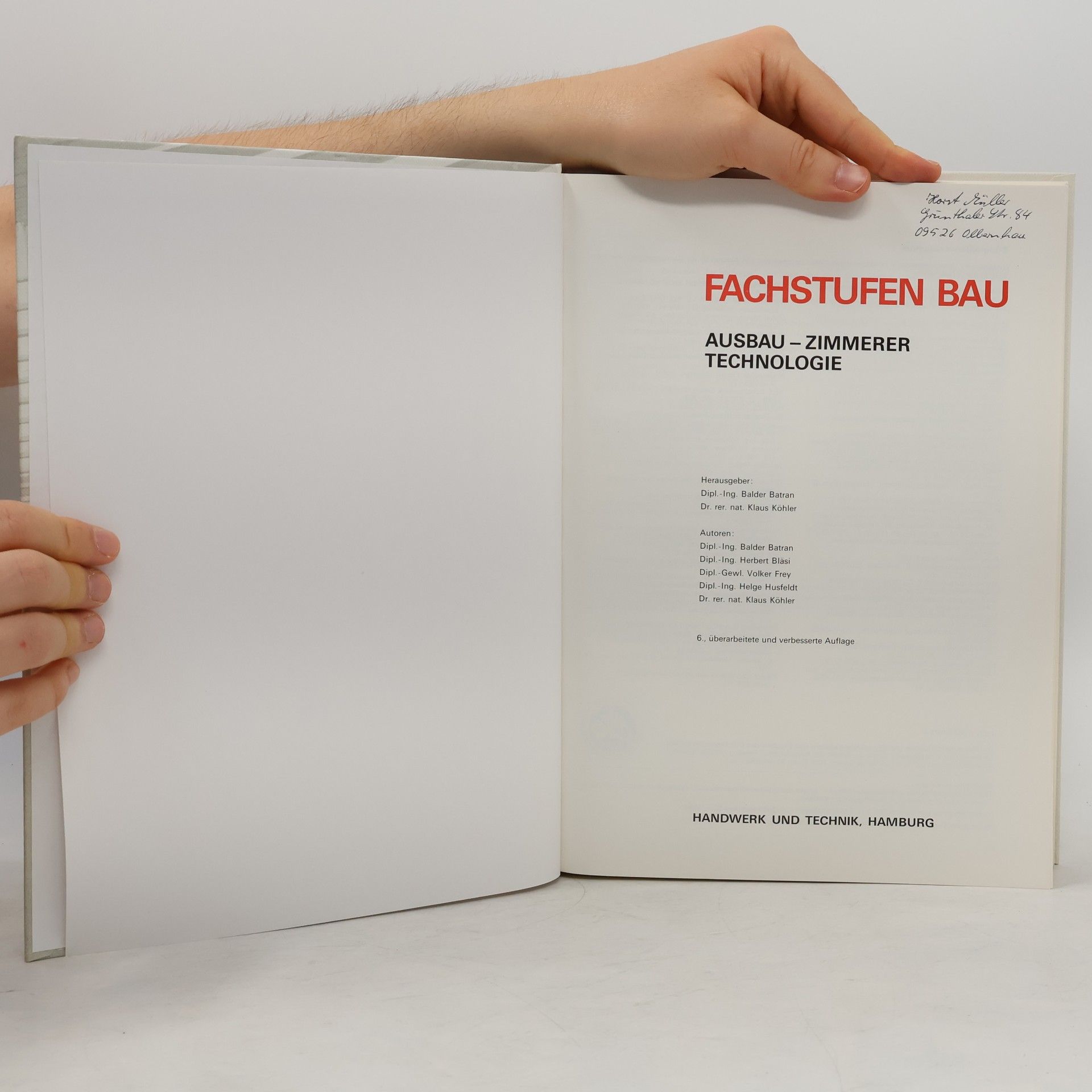 Balder Batran Fachstufen Bau, Ausbau - Zimmerer