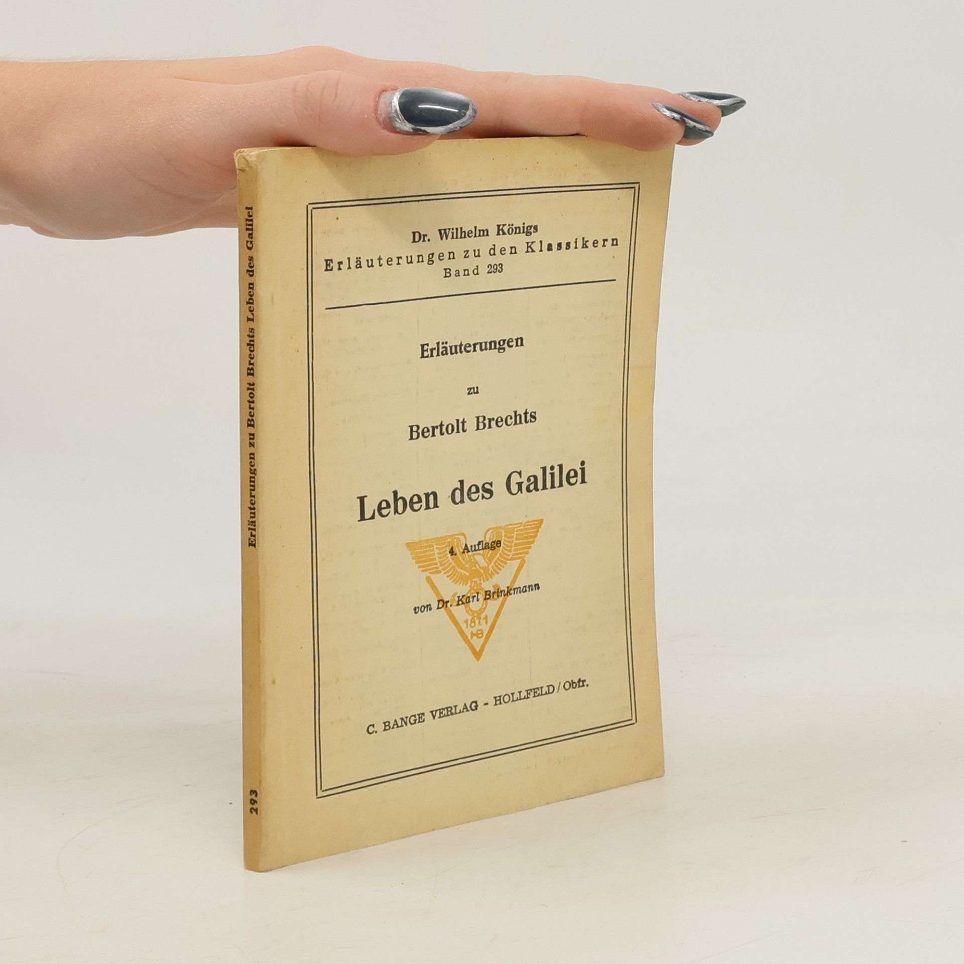 Bertolt Brecht Erläuterungen zu Bertolt Brechts Leben des Galilei