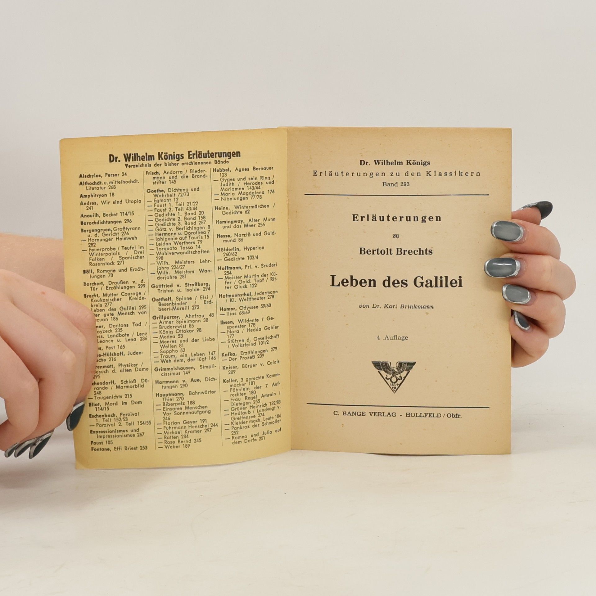 Bertolt Brecht Erläuterungen zu Bertolt Brechts Leben des Galilei