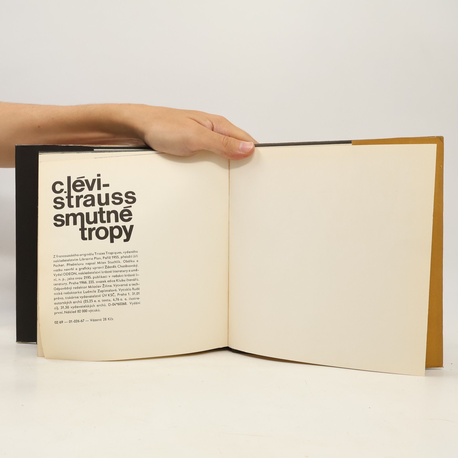 C. Lévi-Strauss Smutné tropy