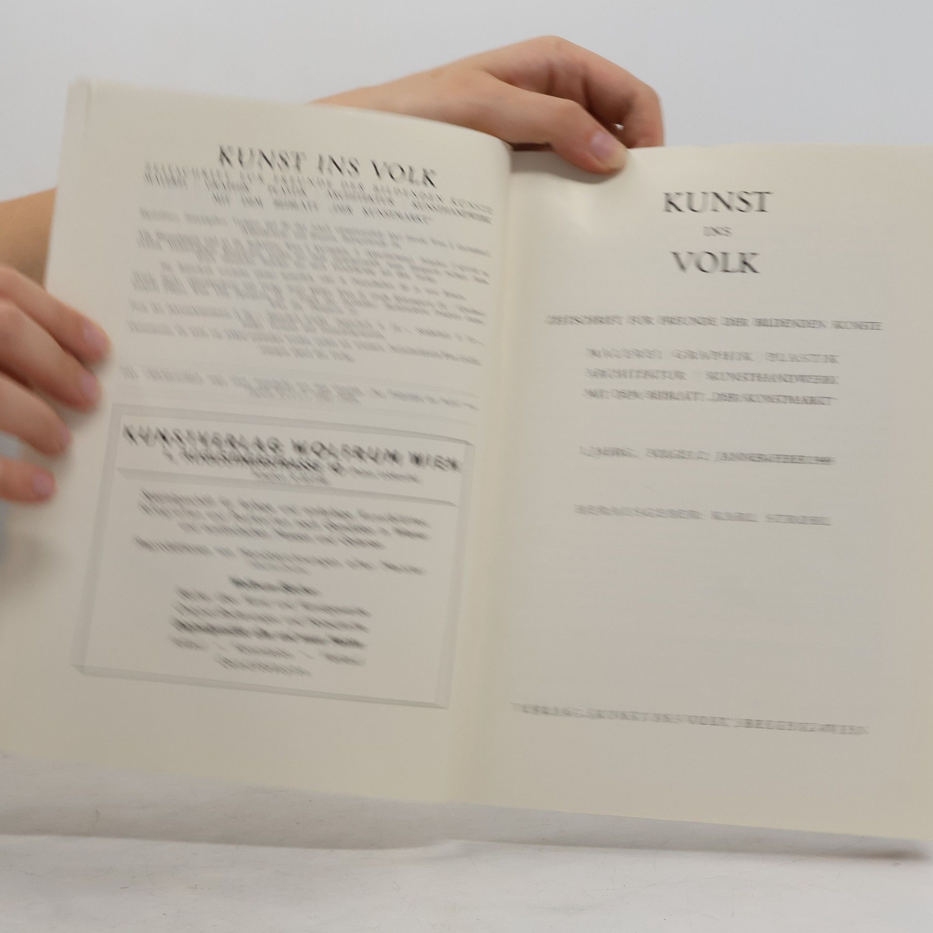 Karl Strobl Kunst ins Volk. Heft 1/2