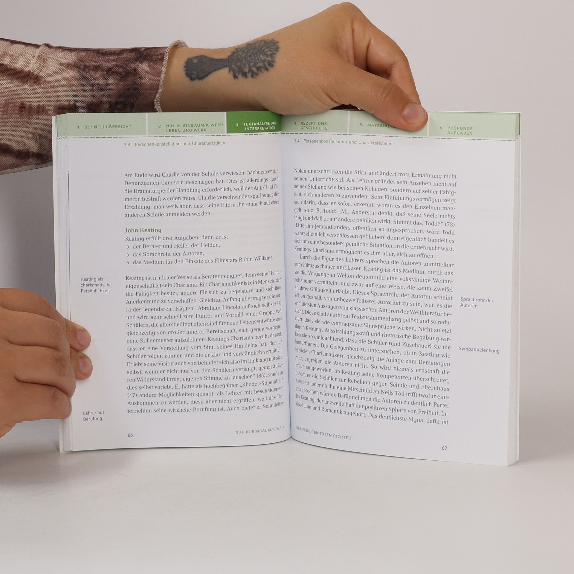 Stefan Munaretto Textanalyse und Interpretation zu Nancy H. Kleinbaum/Peter Weir, Der Club der toten Dichter (Dead poets society)