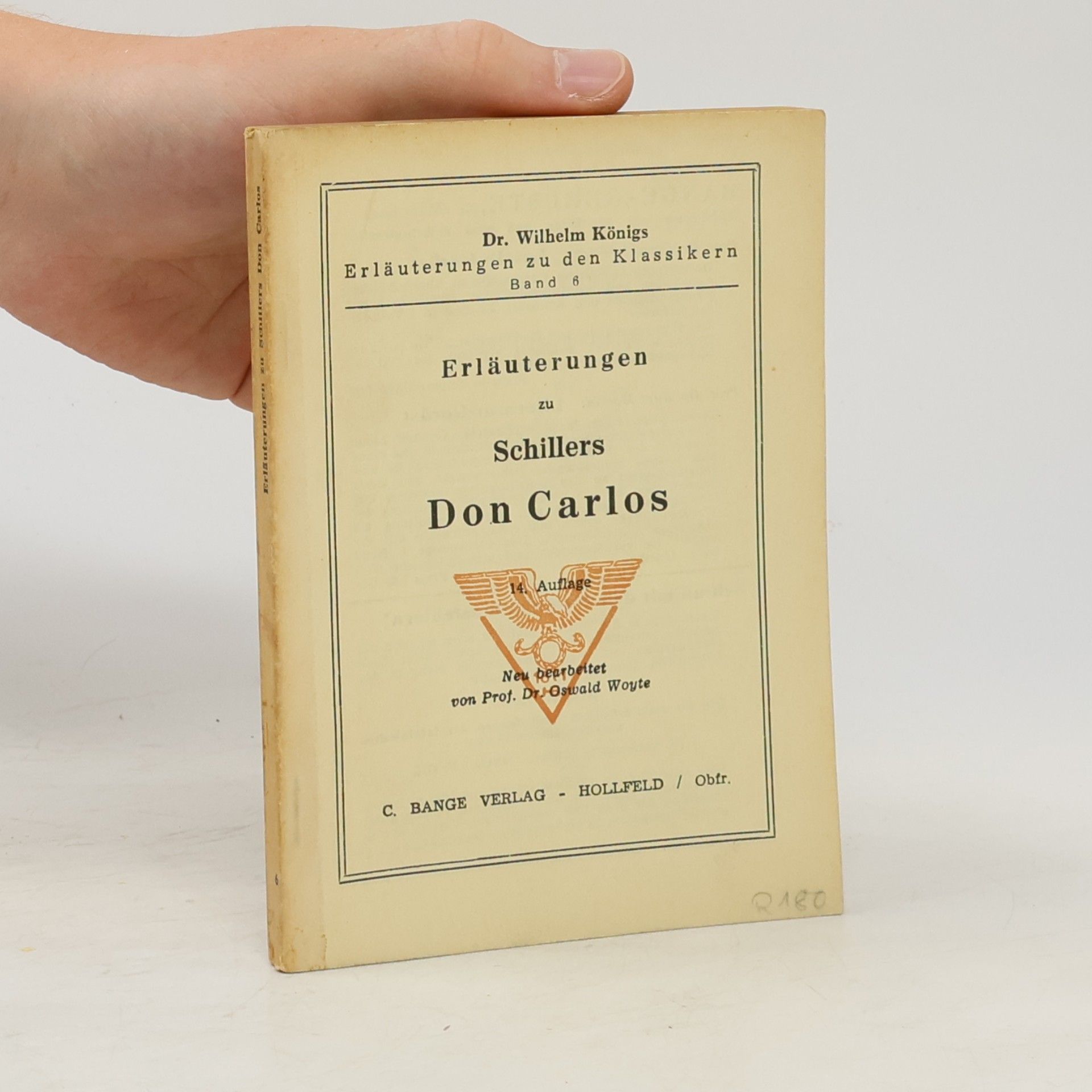 Friedrich Schiller Erläuterungen zu Schillers Don Carlos