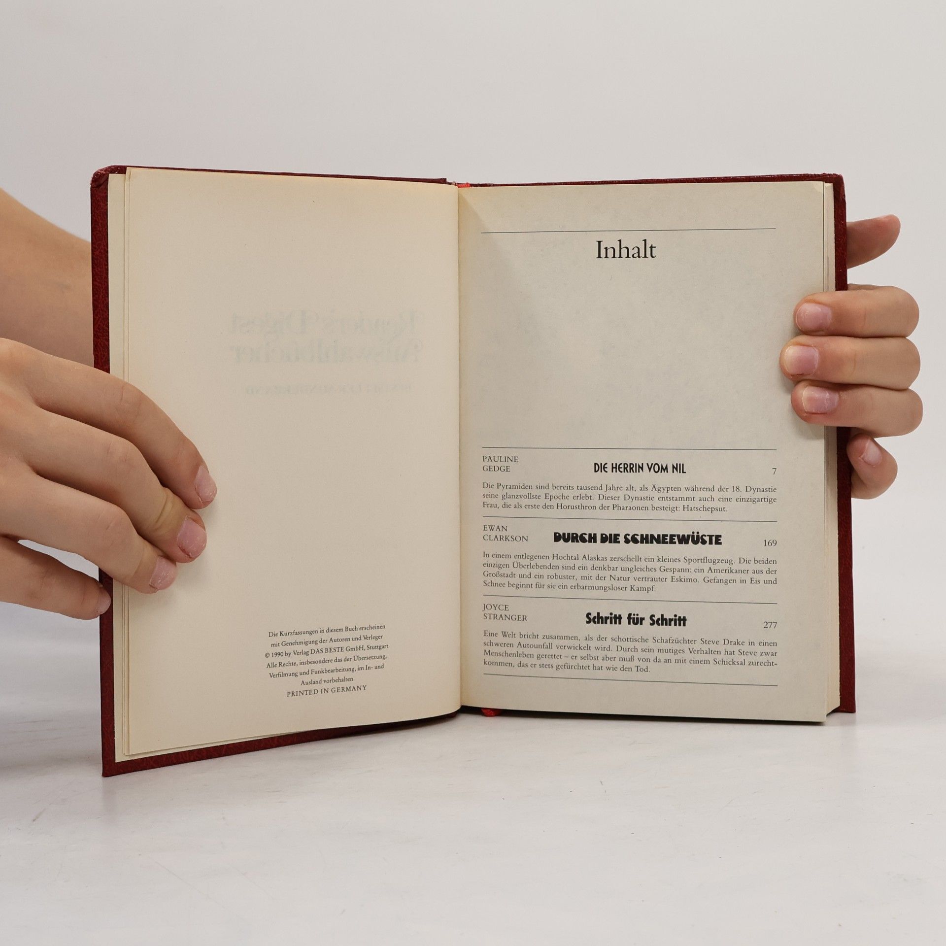 Pauline Gedge Reader's Digest Auswahlbücher. Die Herrin vom Nil. Durch die Schneewüste. Schritt für Schritt