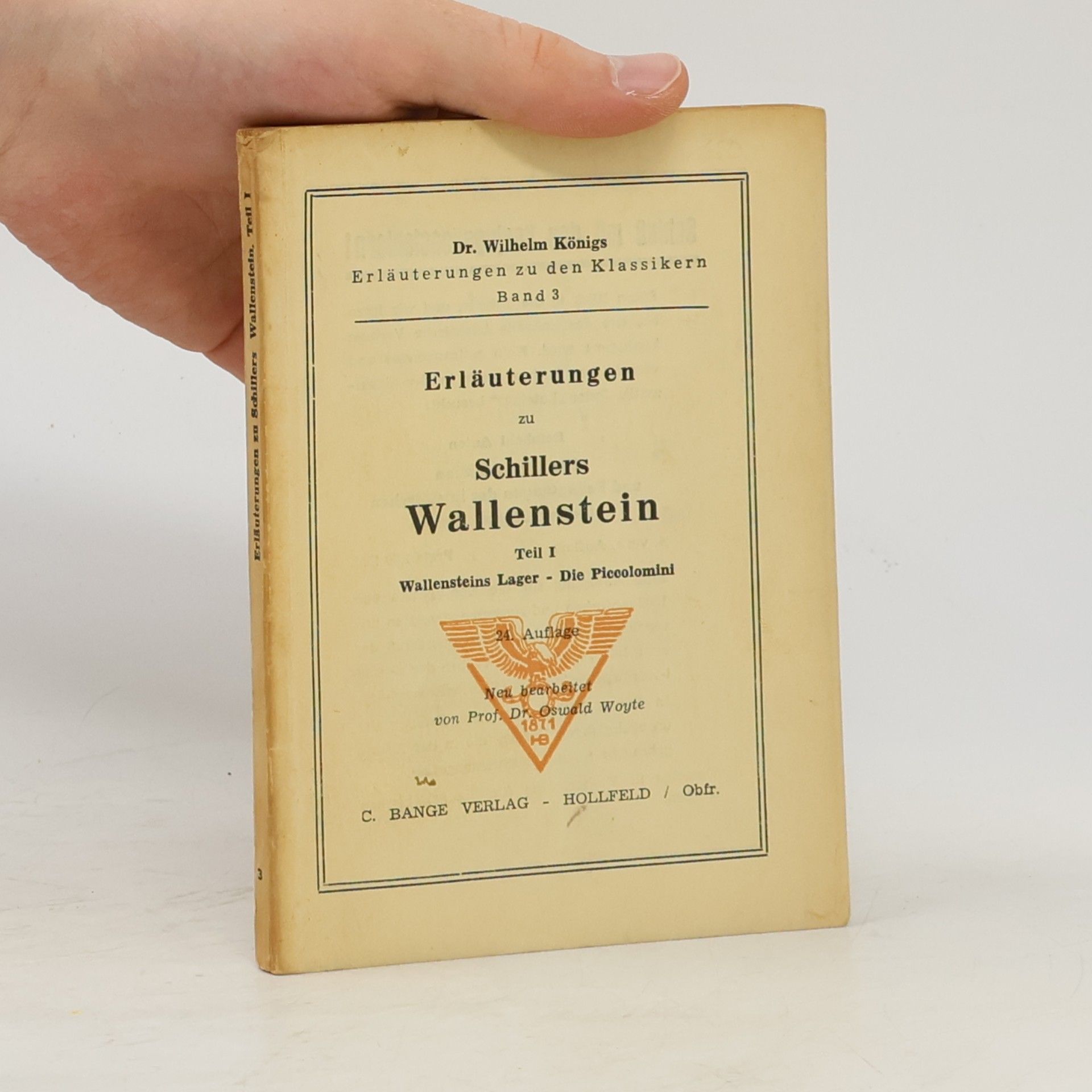 Wilhelm König Erläuterungen zu Schillers Wallenstein, Teil I