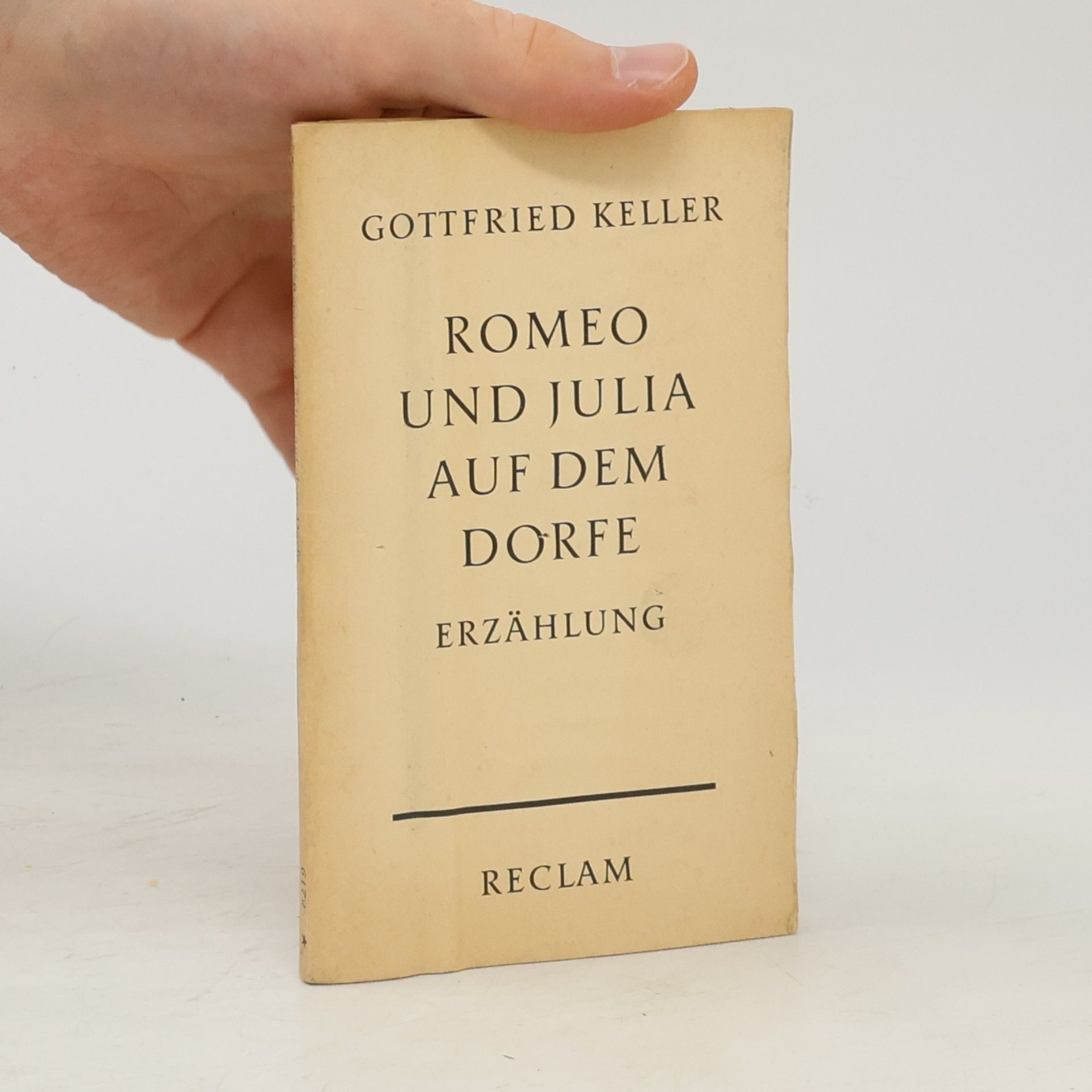 Gottfried Keller Romeo und Julie auf dem Dorfe