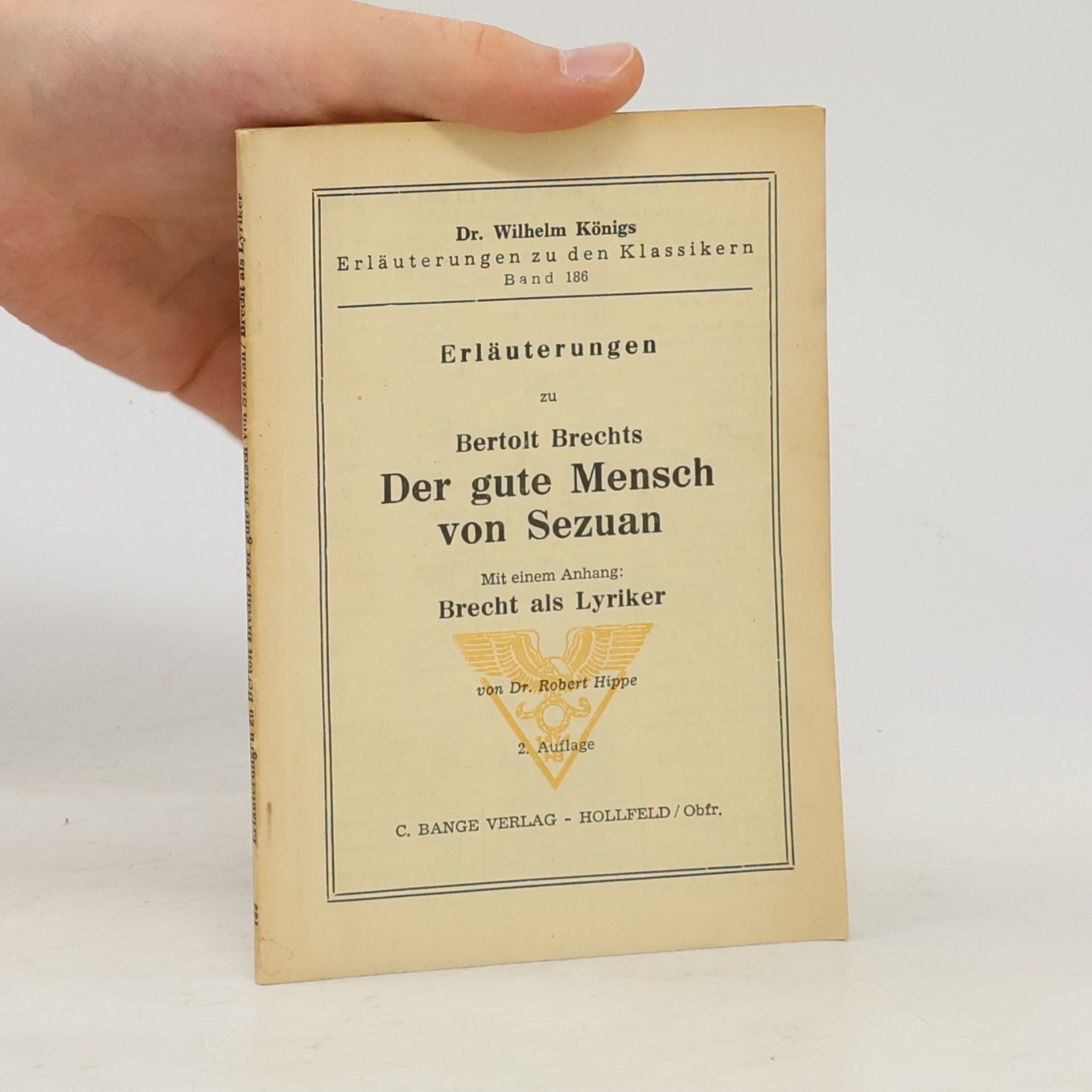 Bertolt Brecht Erläuterungen zu Bertolt Brechts Der gute Mensch von Sezuan