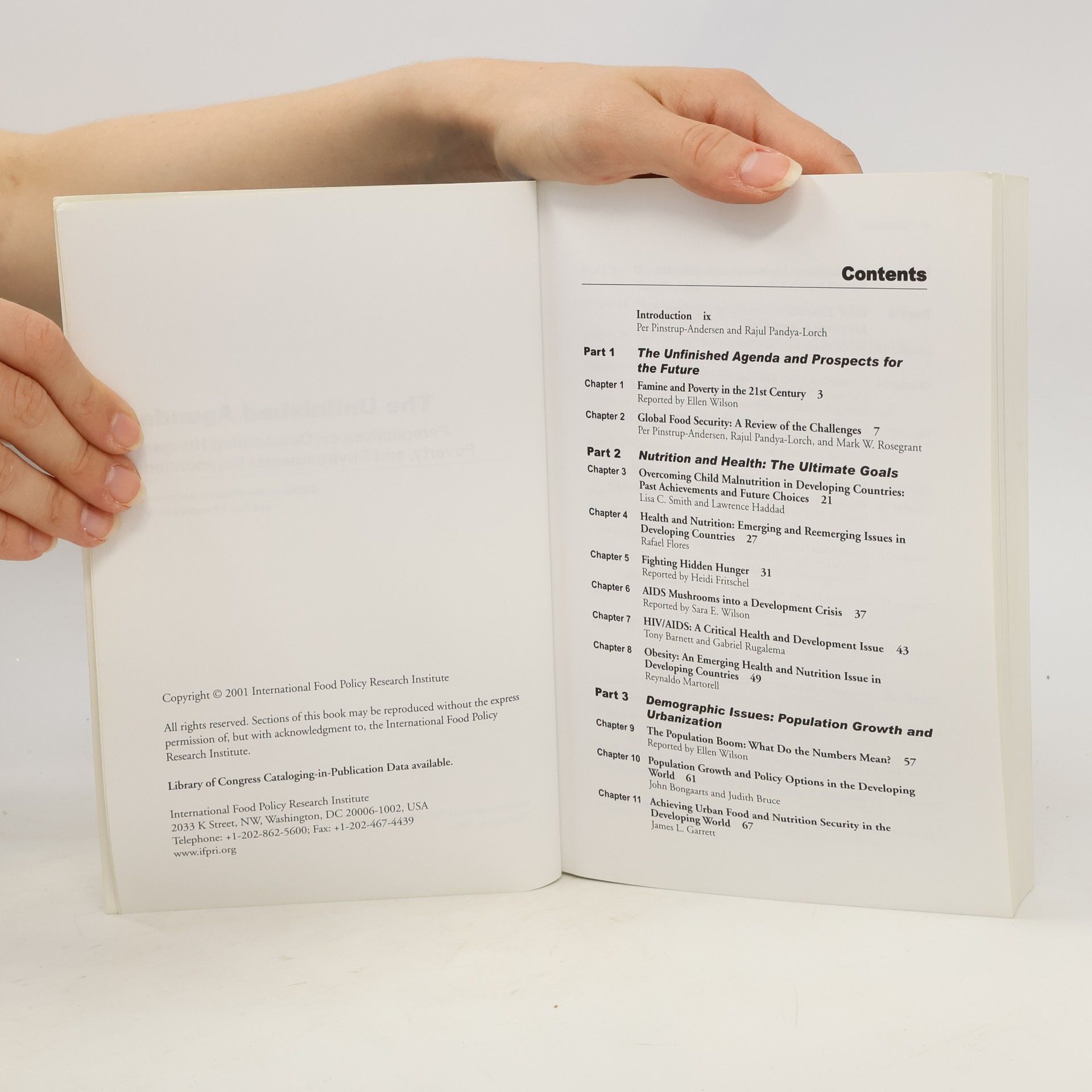 Per Pinstrup-Andersen The Unfinished Agenda