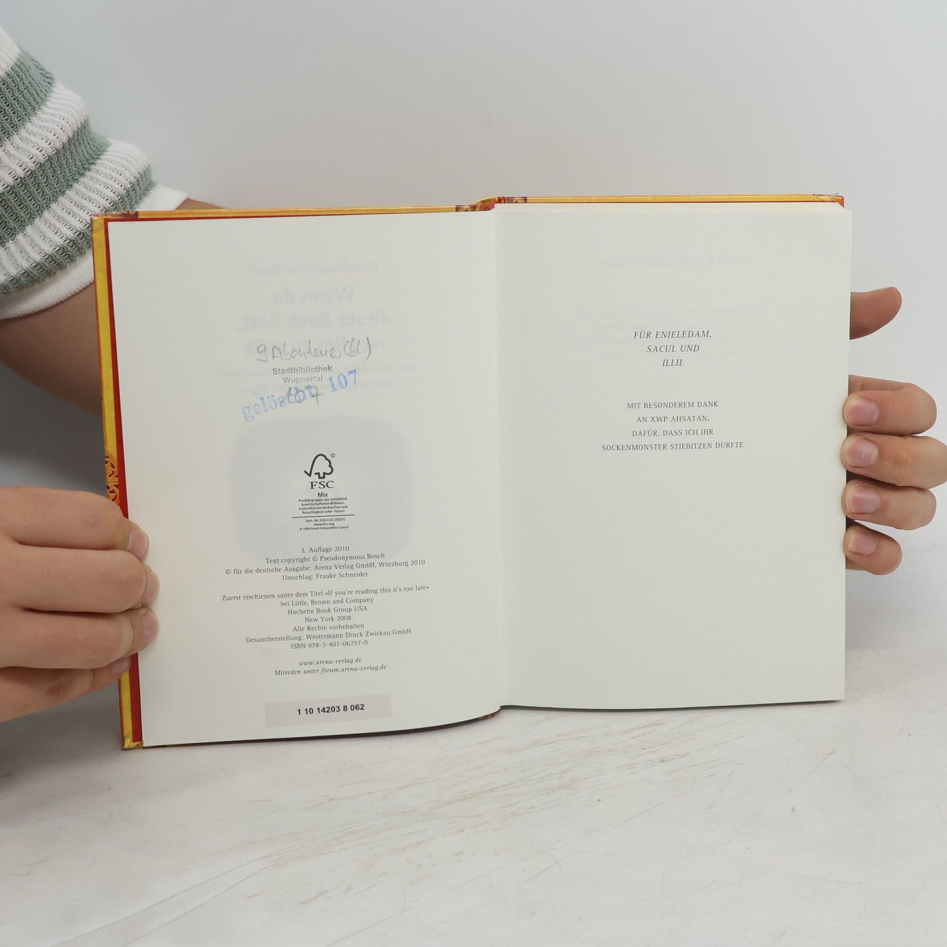 Pseudonymous Bosch Wenn du dieses Buch liest, ist alles zu spät