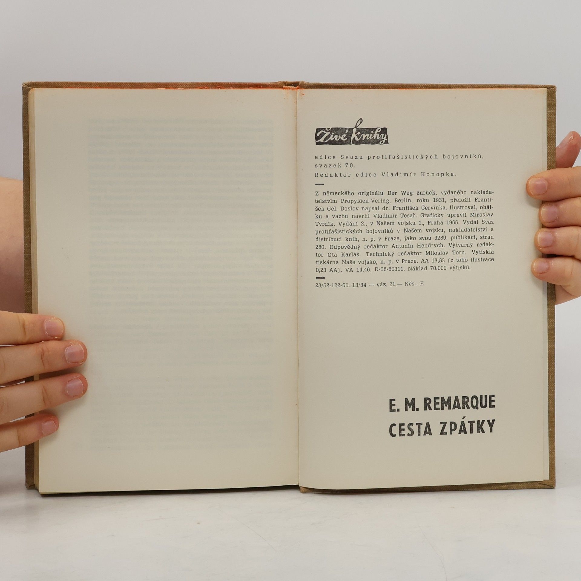 Erich Maria Remarque Cesta zpátky