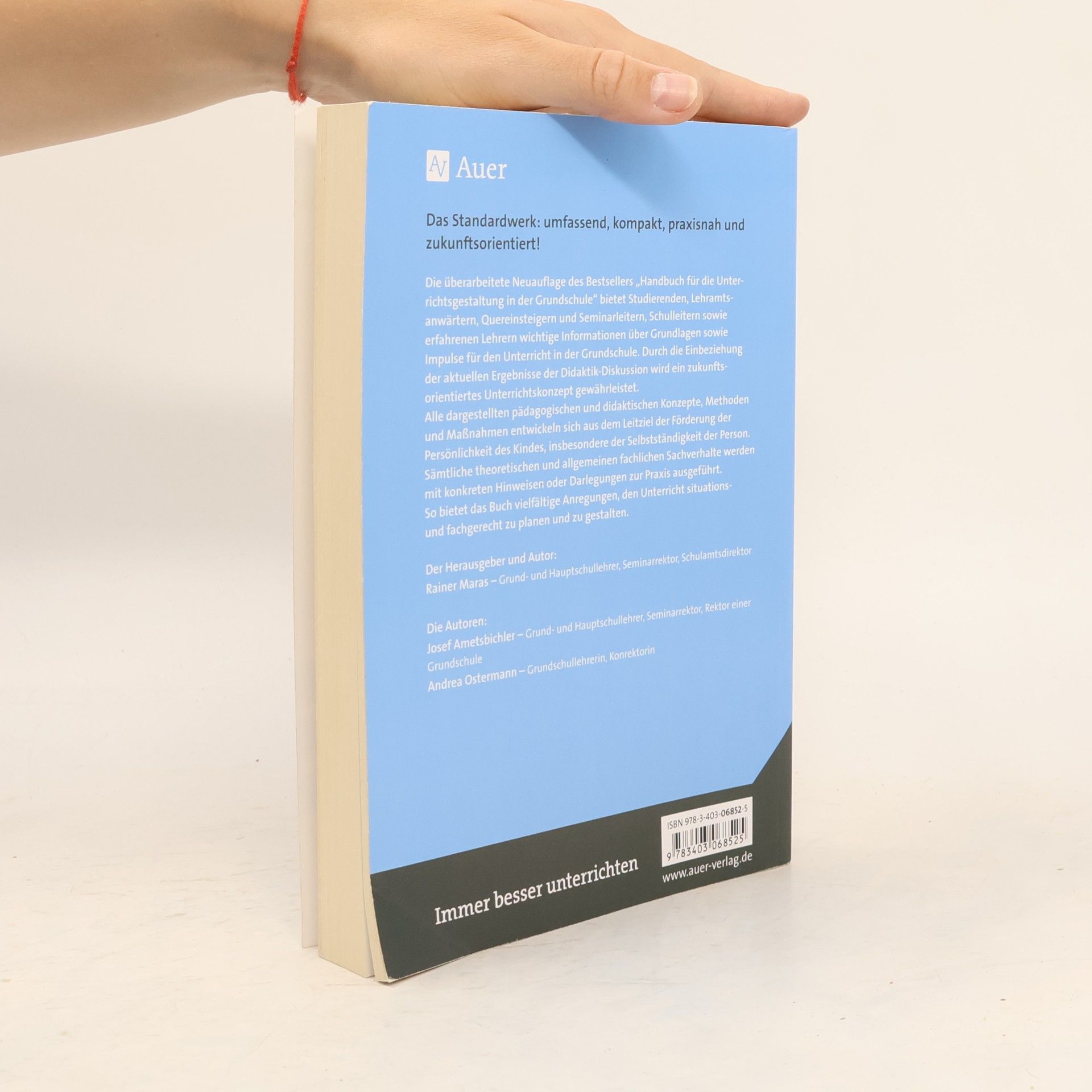 Rainer Maras Unterrichtsgestaltung in der Grundschule - ein Handbuch
