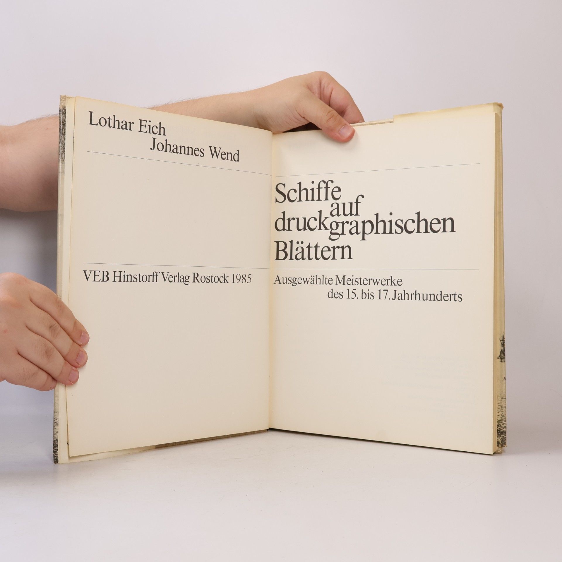 Lothar Eich Schiffe auf druck graphischen Blättern