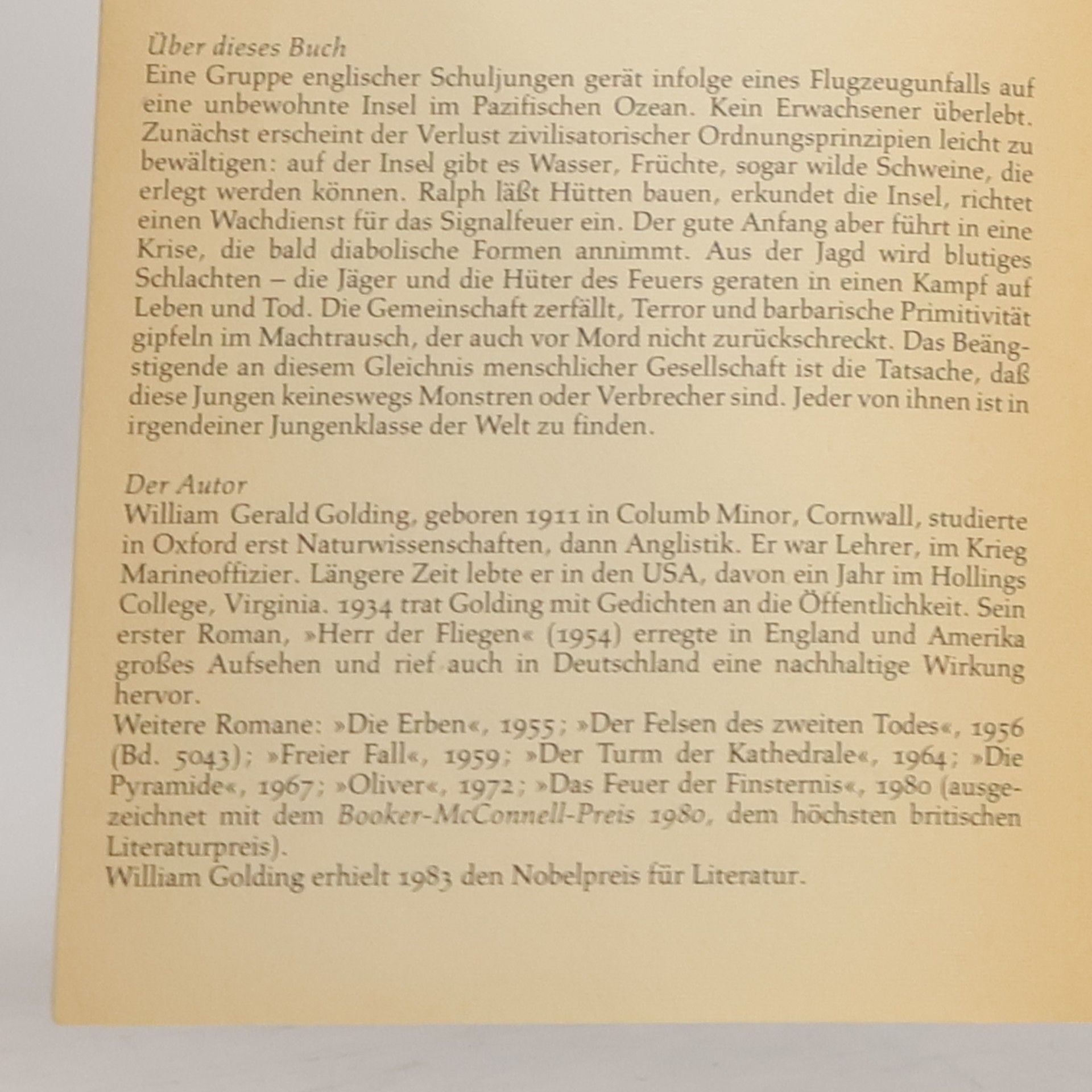 William Golding Herr der Fliegen