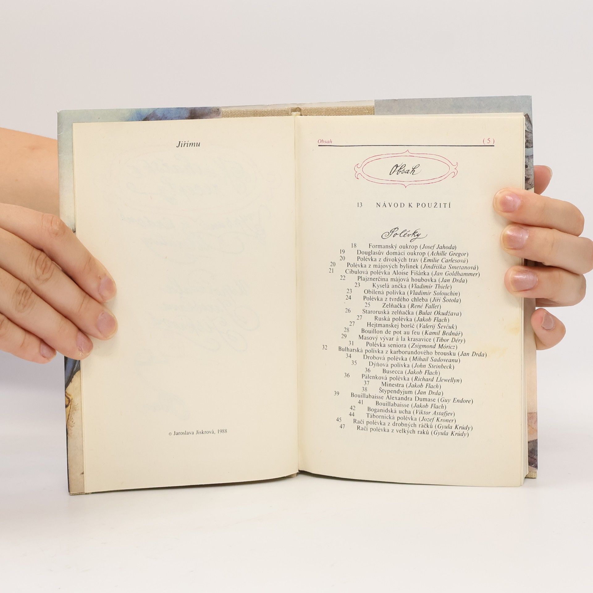 Jaroslava Jiskrová Kuchařské recepty vypsané z krásné literatury