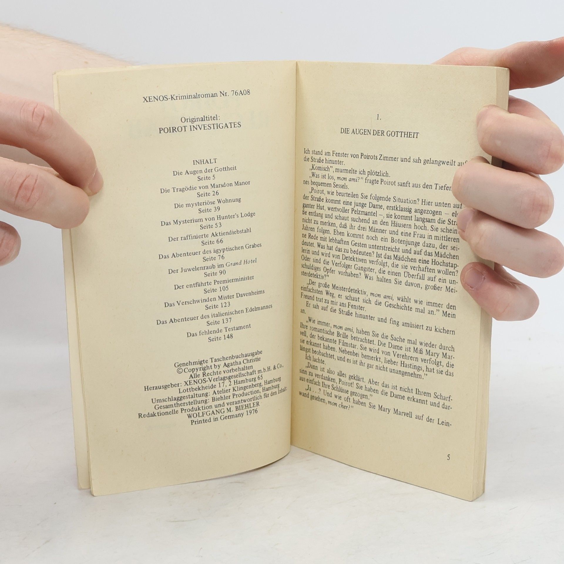 Agatha Christie Poirot rechnet ab