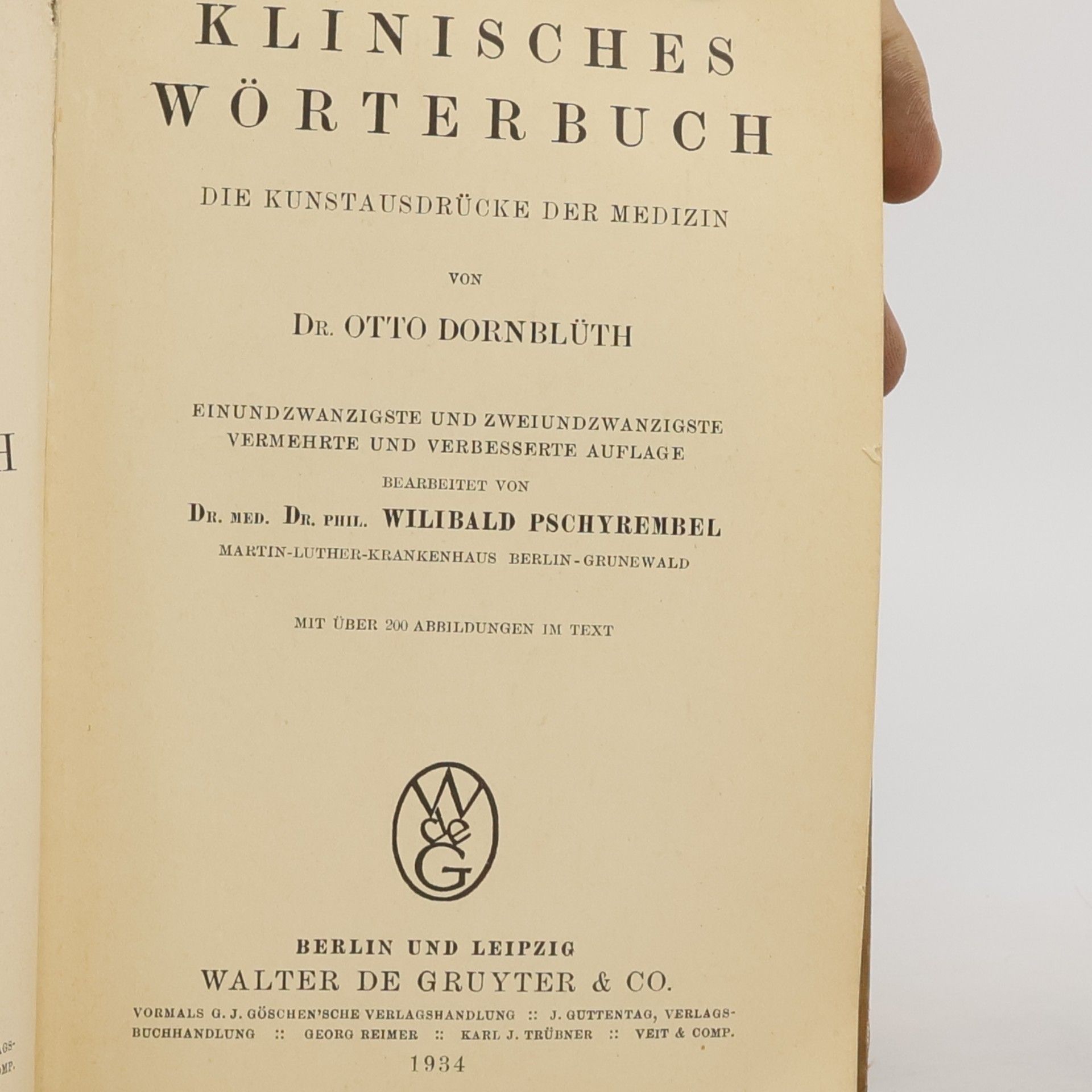 Otto Dornblüth Dornblüth klinisches Wörterbuch