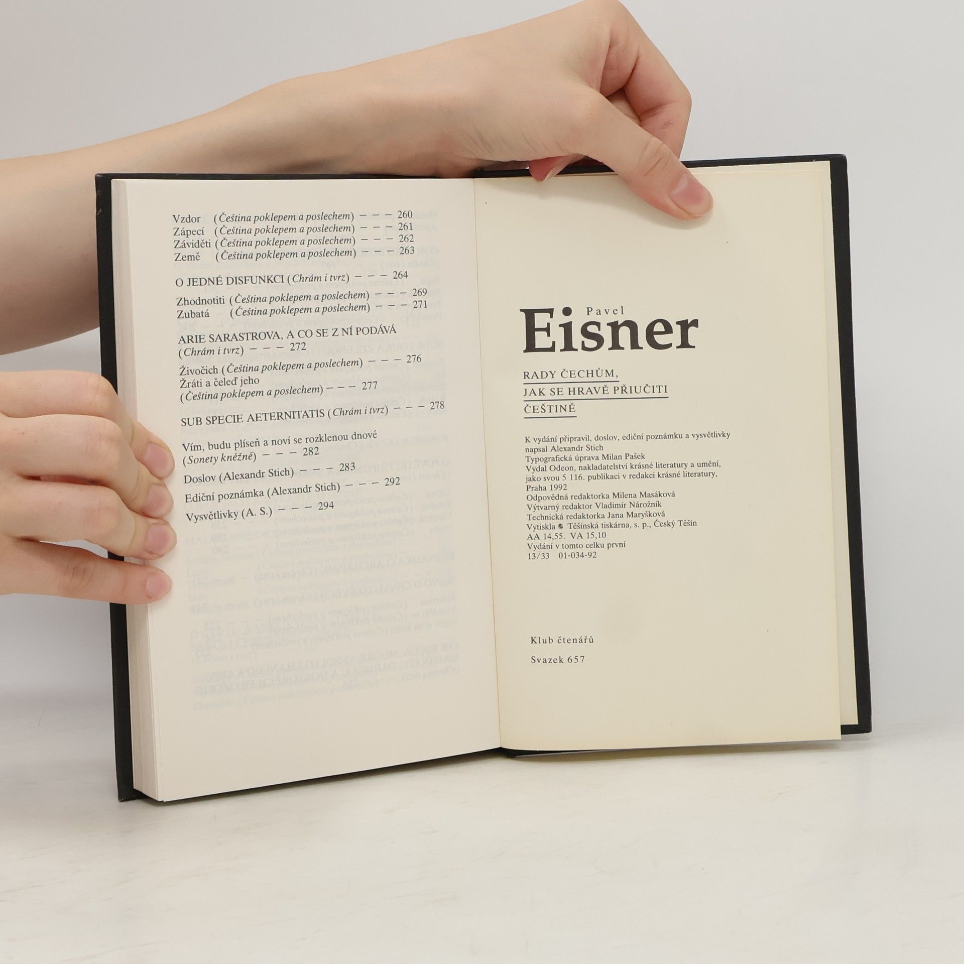 Pavel Eisner Rady Čechům, jak se hravě přiučiti češtině