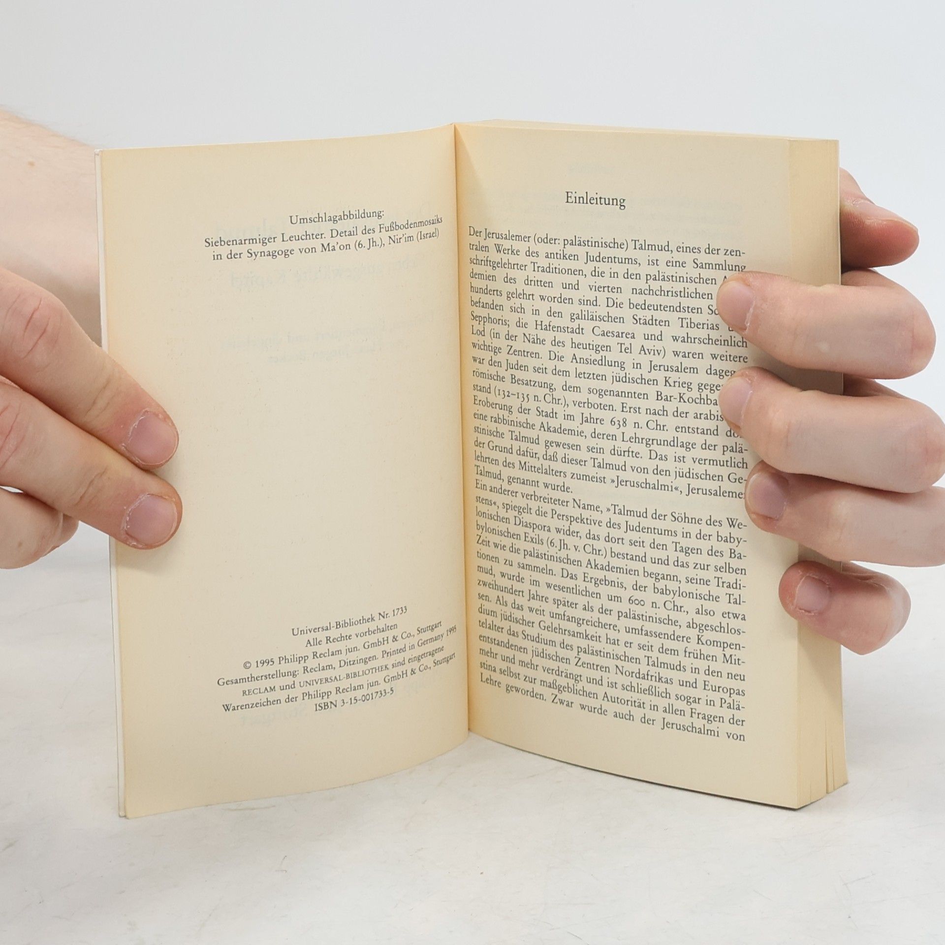 Hans-Jürgen Becker Der Jerusalemer Talmud