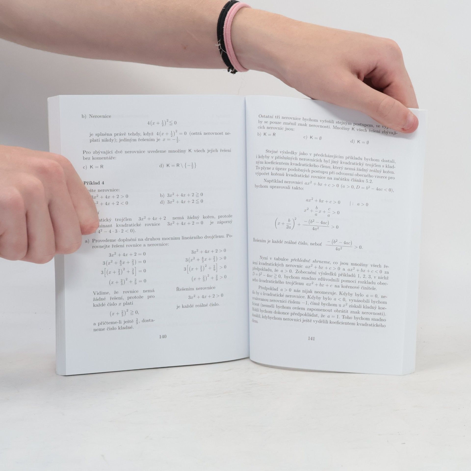 Leo Boček Matematika pro gymnázia. Rovnice a nerovnice